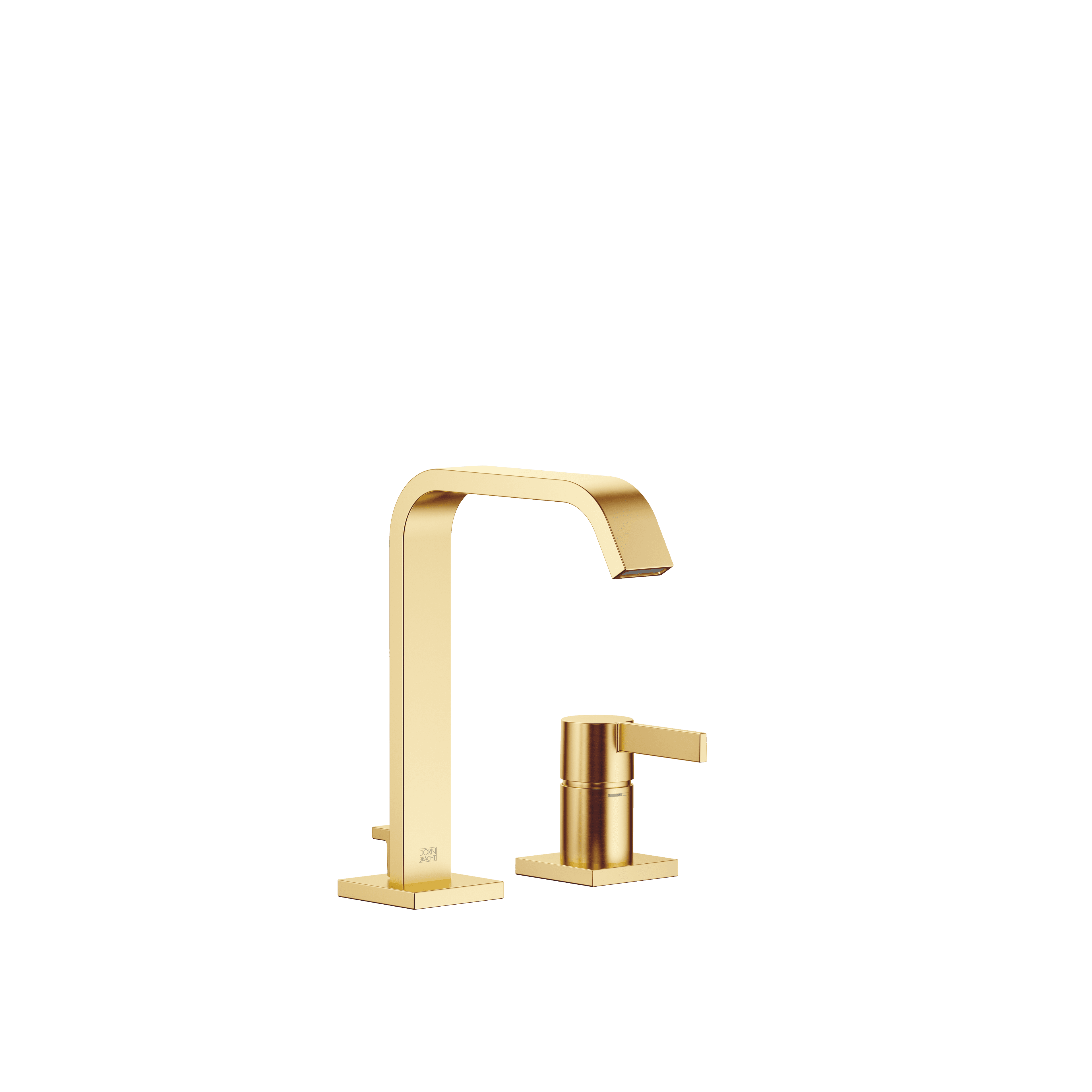 IMO Two-hole basin mixer with pop-up waste in Brushed Gold (PVD)
