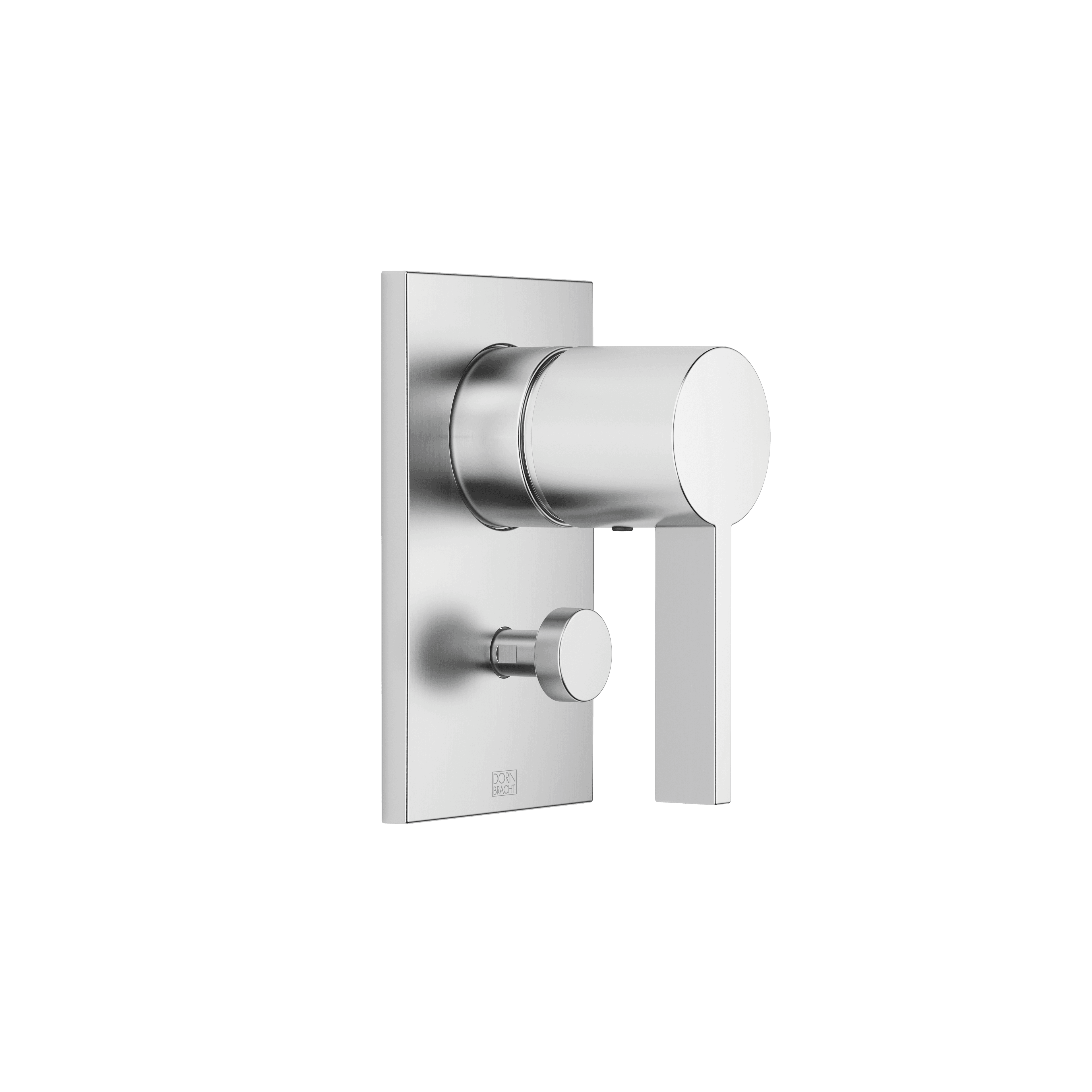 Concealed single-lever mixer with diverter in Brushed Chrome