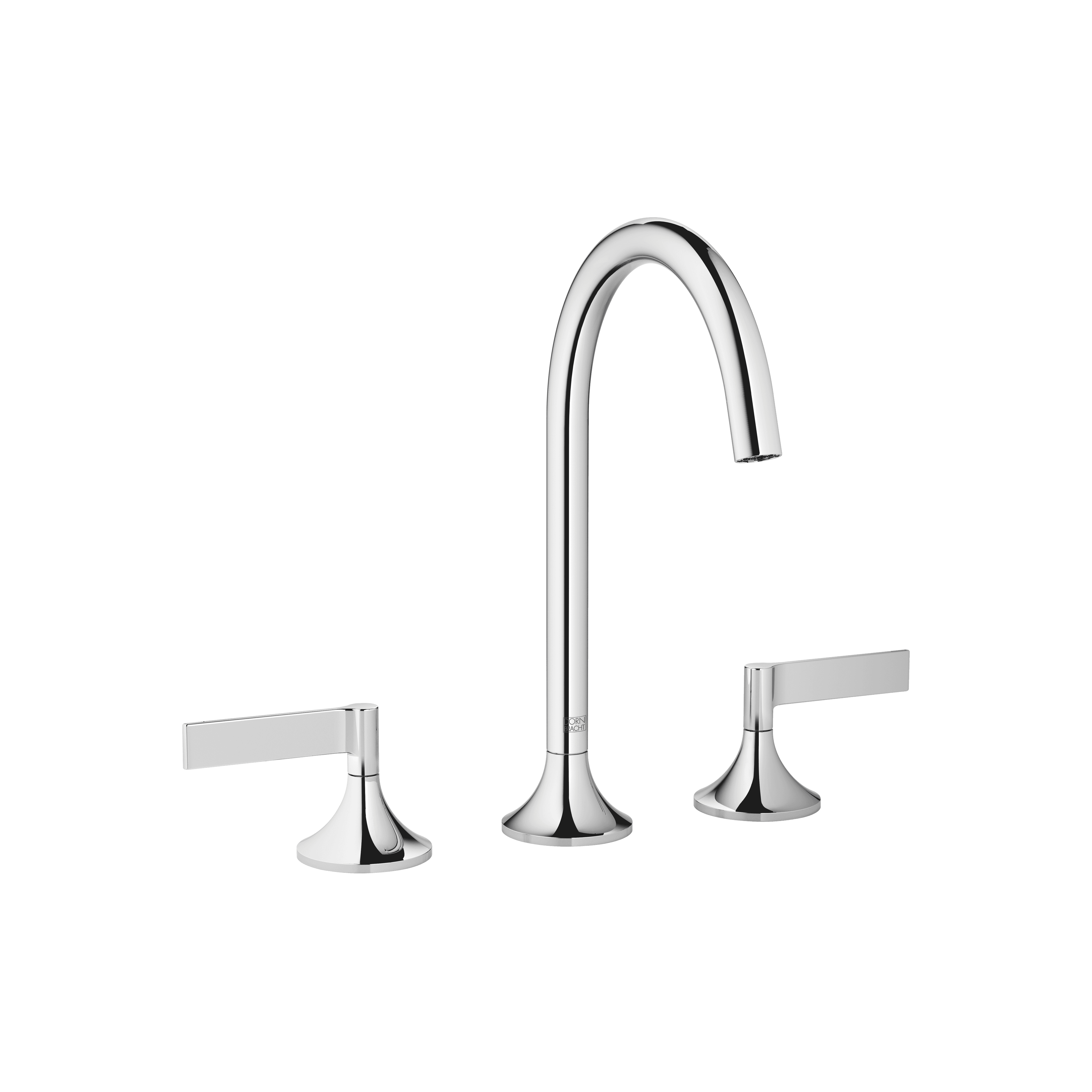 VAIA Three-hole basin mixer with pop-up waste in Chrome