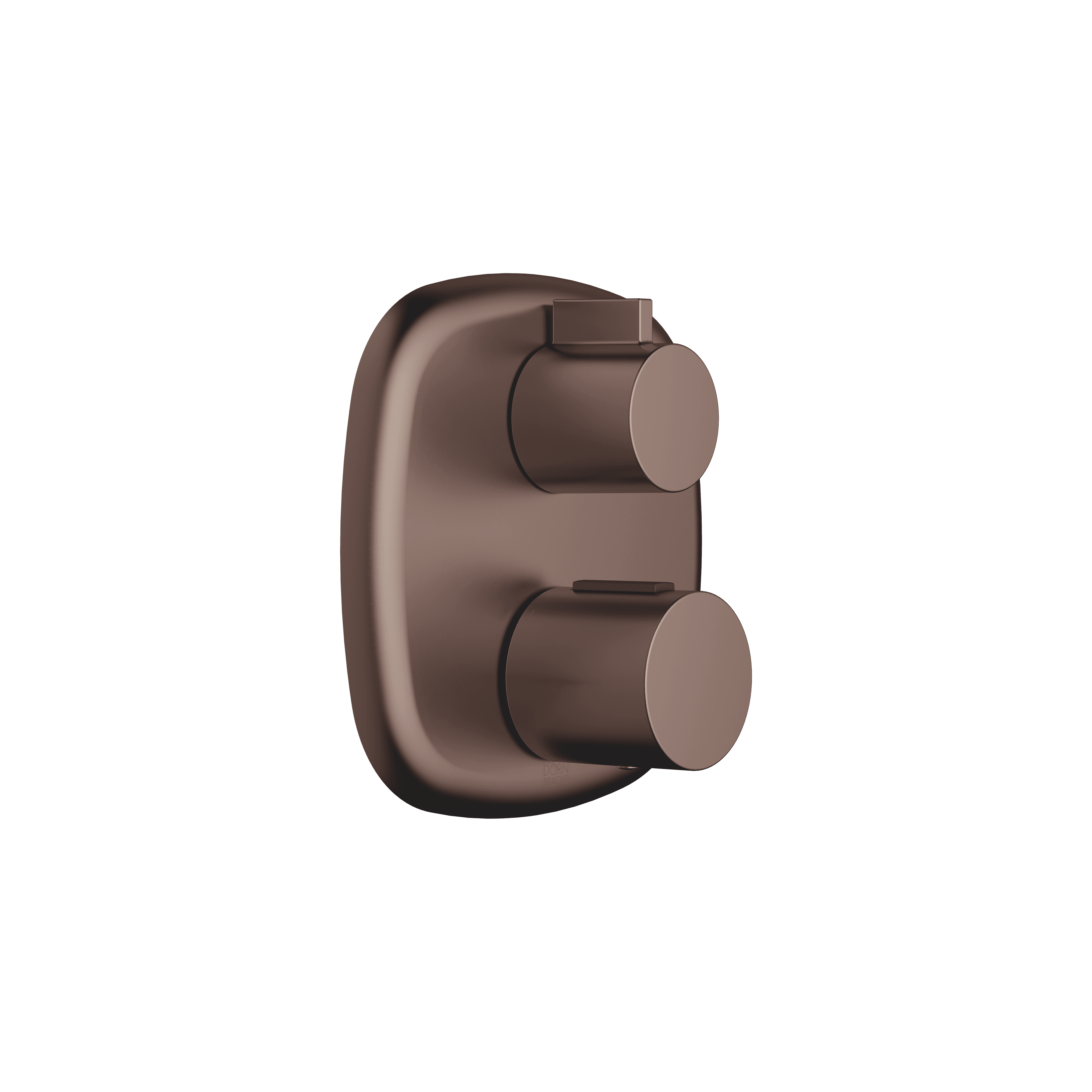 COYA Concealed thermostat with one function volume control in Brushed Dark Bronze (PVD)