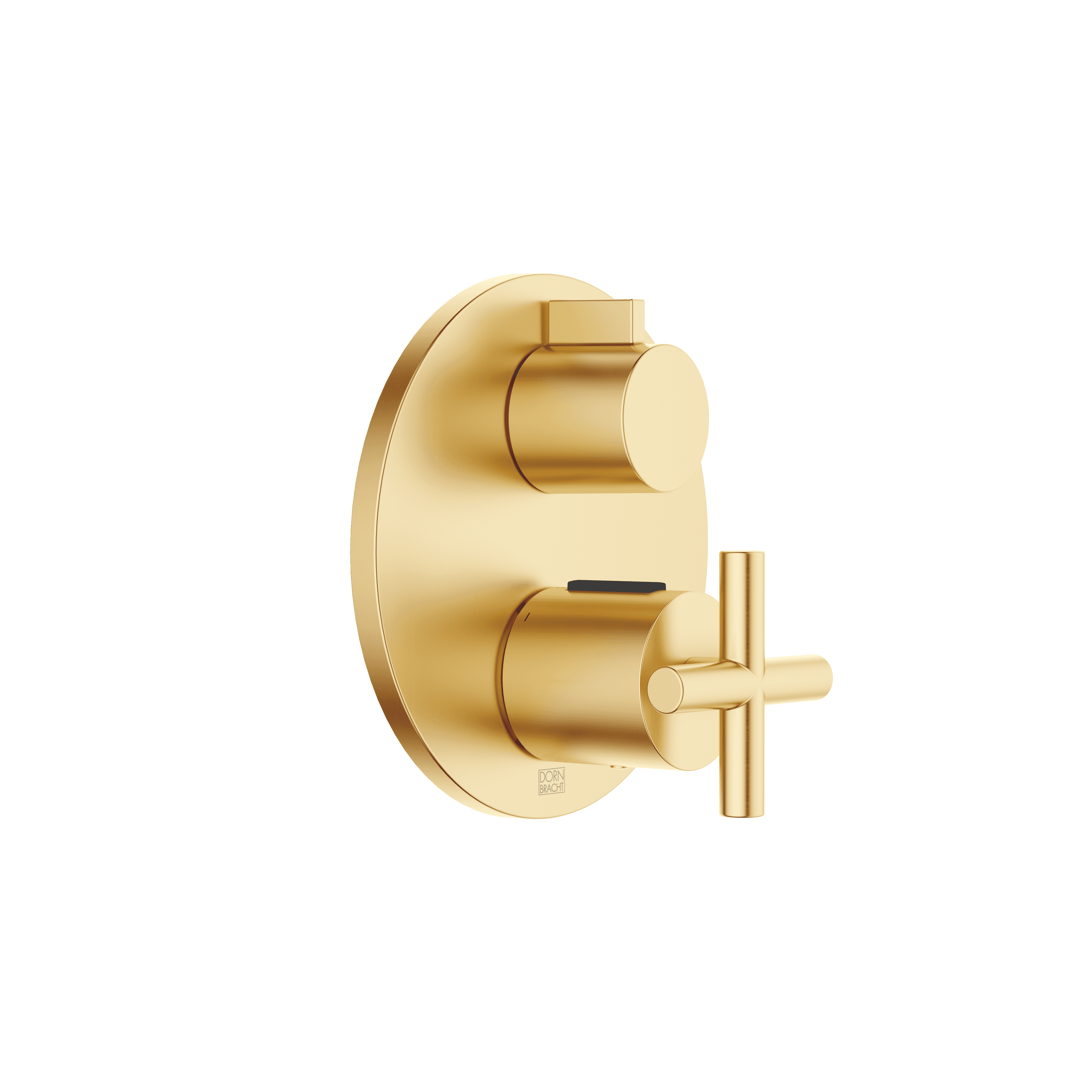 TARA Concealed thermostat with one function volume control in Brushed Durabrass (23kt Gold)