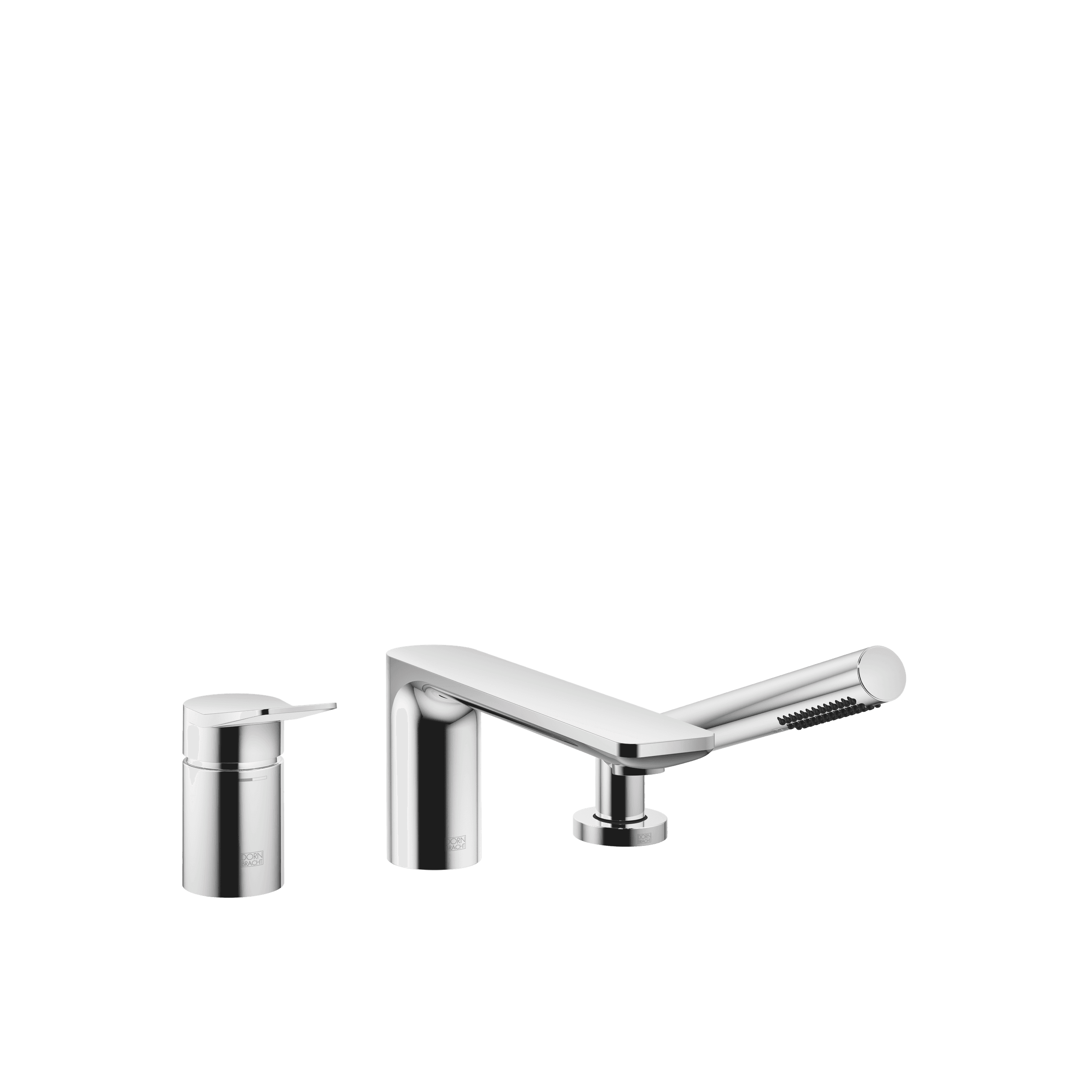 Dornbracht LISSÉ Three-hole single-lever bath mixer for bath rim or tile edge installation