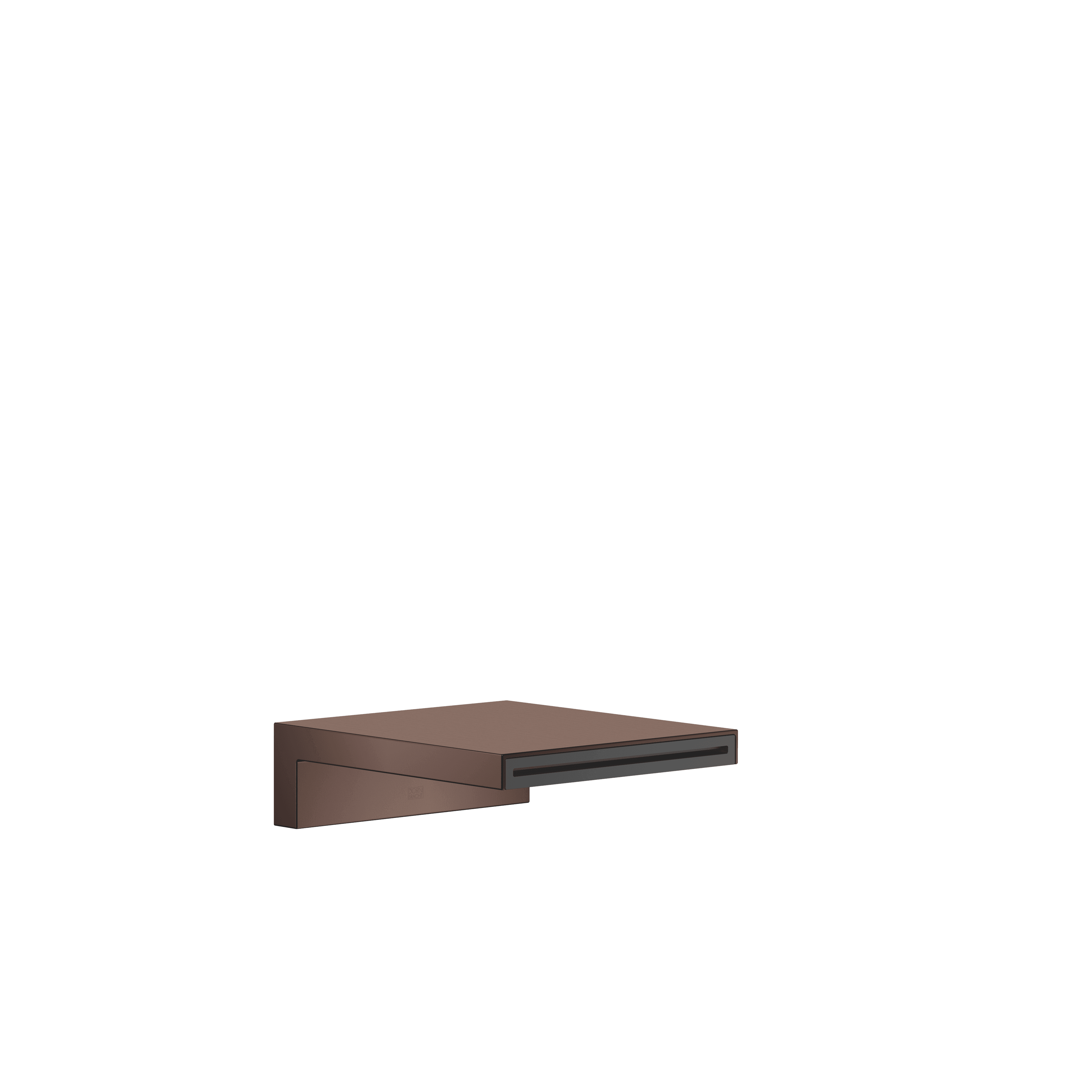 Bath cascade spout for wall mounting in Brushed Dark Bronze (PVD)