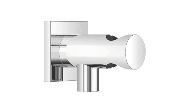 Wall elbow with integrated shower holder in Brushed Light Gold (PVD)
