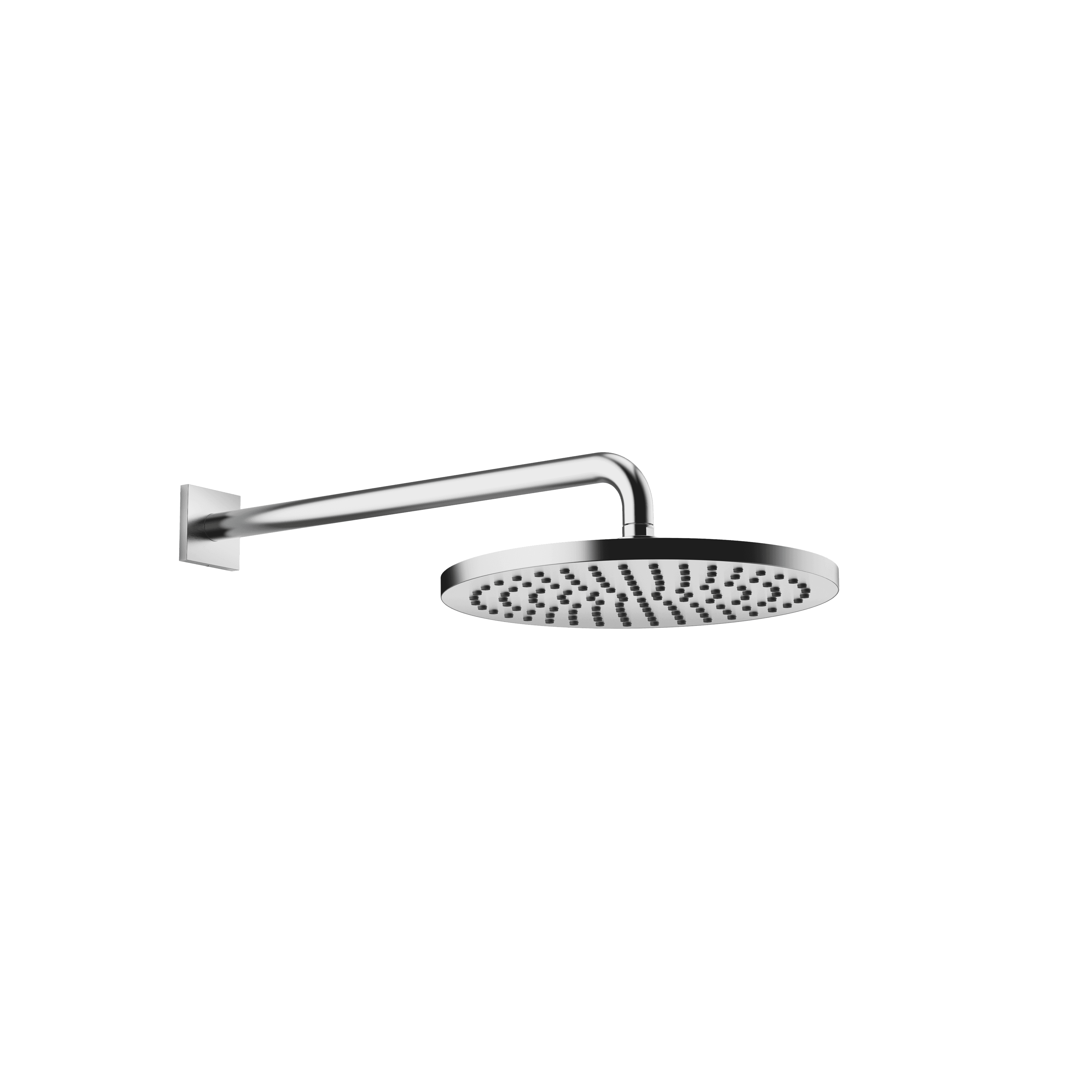 Rain shower with wall fixing 300 mm in Brushed Chrome