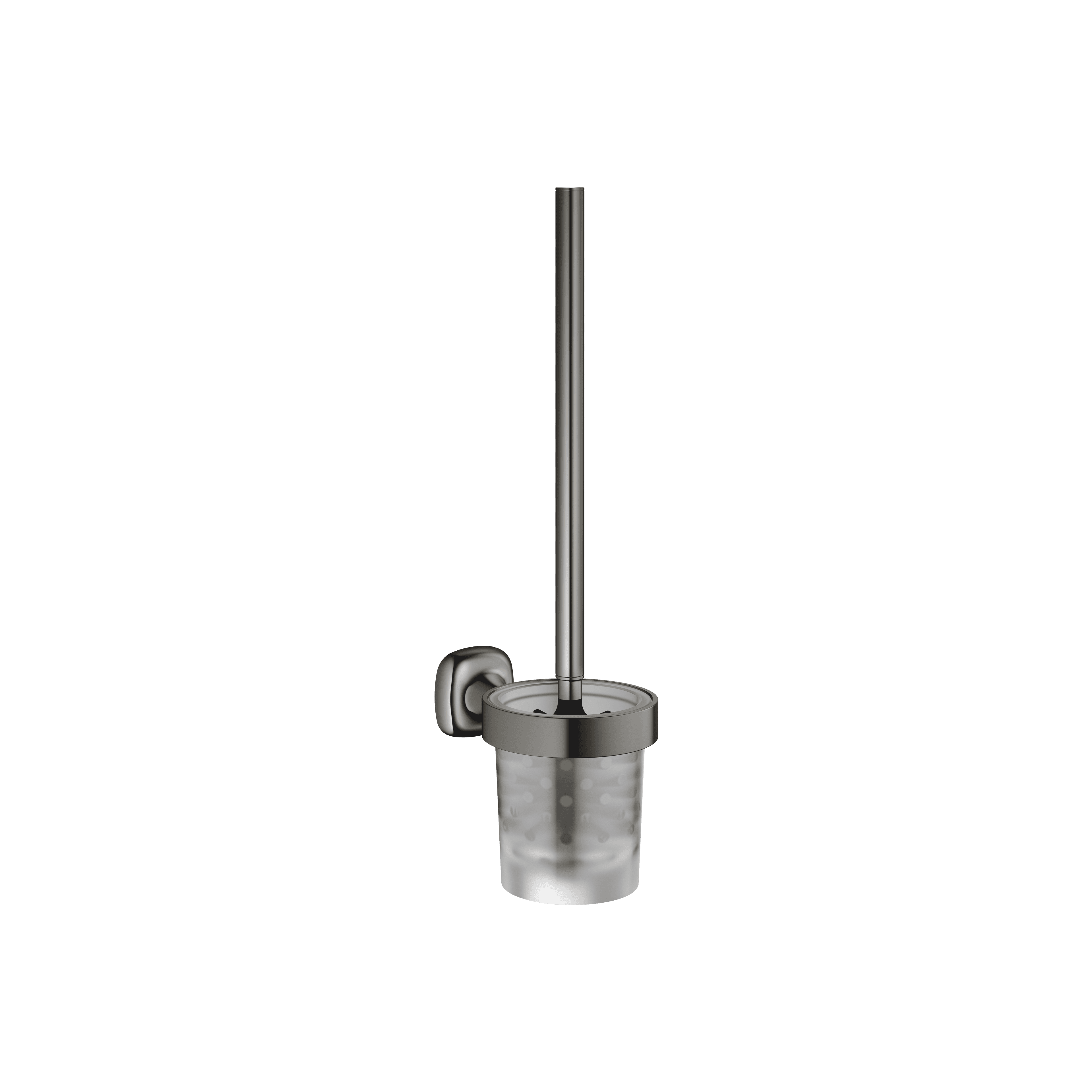 COYA Toilet brush set wall model in Dark Chrome