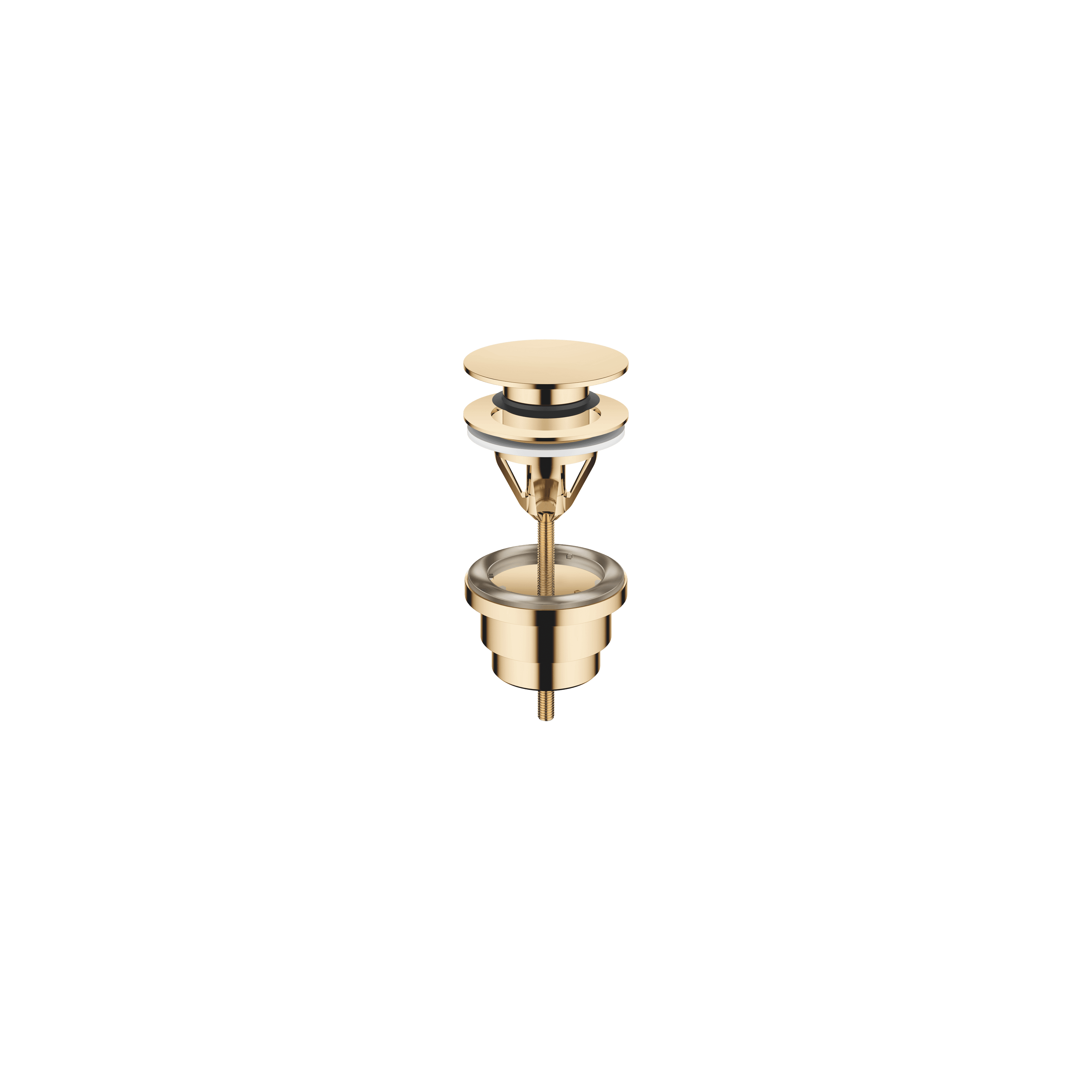 Basin Waste with push fastening 1 1/4" in Durabrass (23kt Gold)
