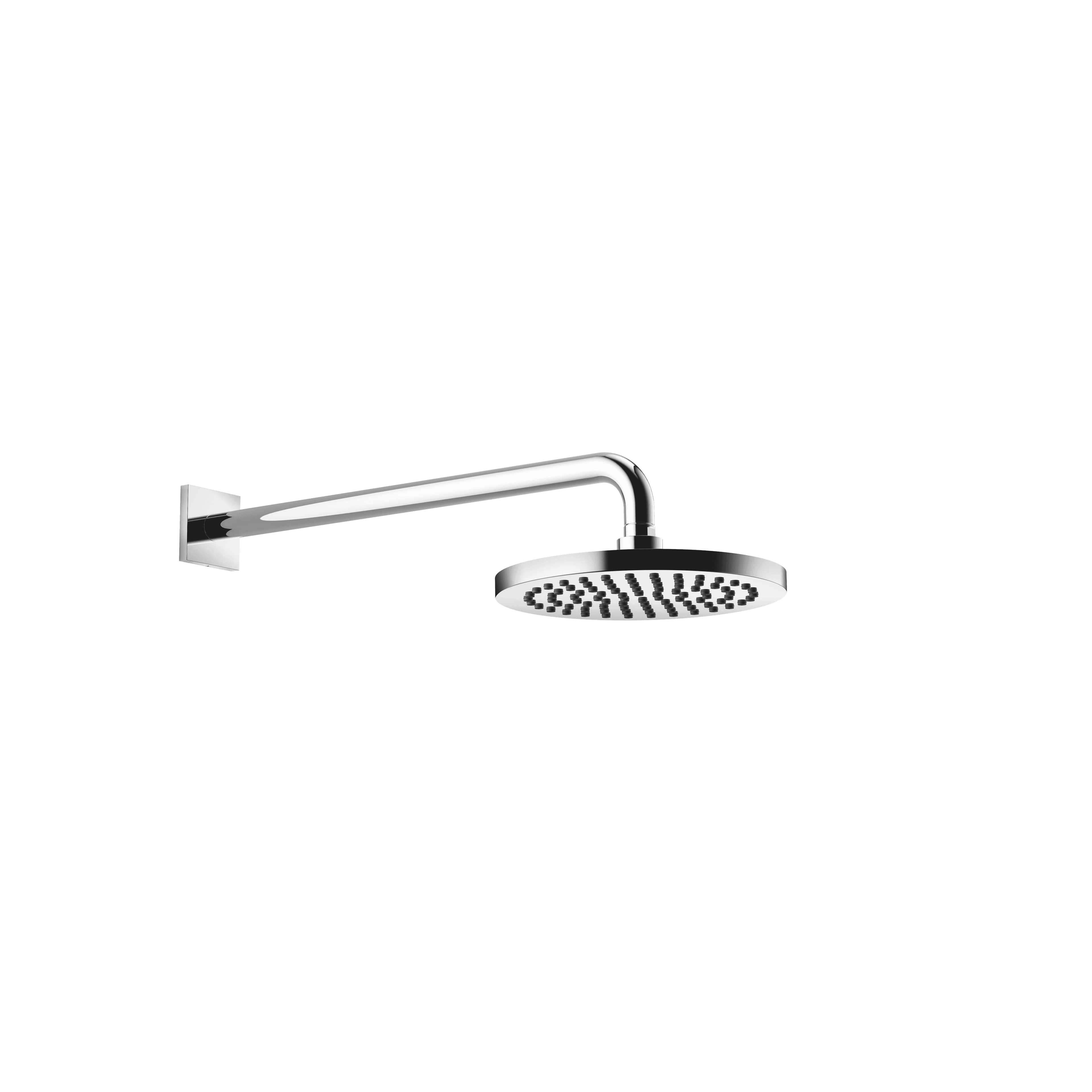 Rain shower with wall fixing 220 mm in Platinum