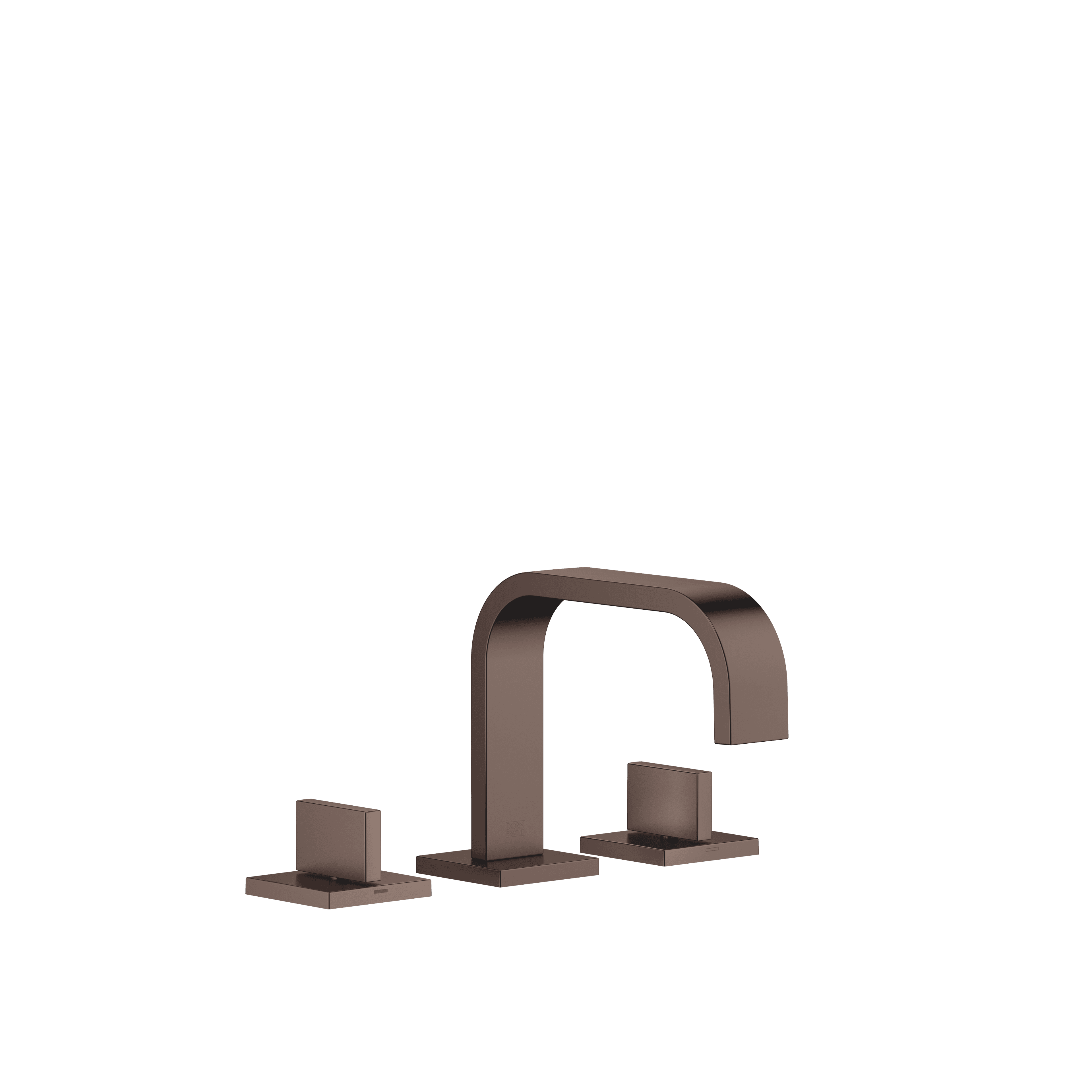 MEM Three-hole basin mixer with pop-up waste in Brushed Dark Bronze (PVD)