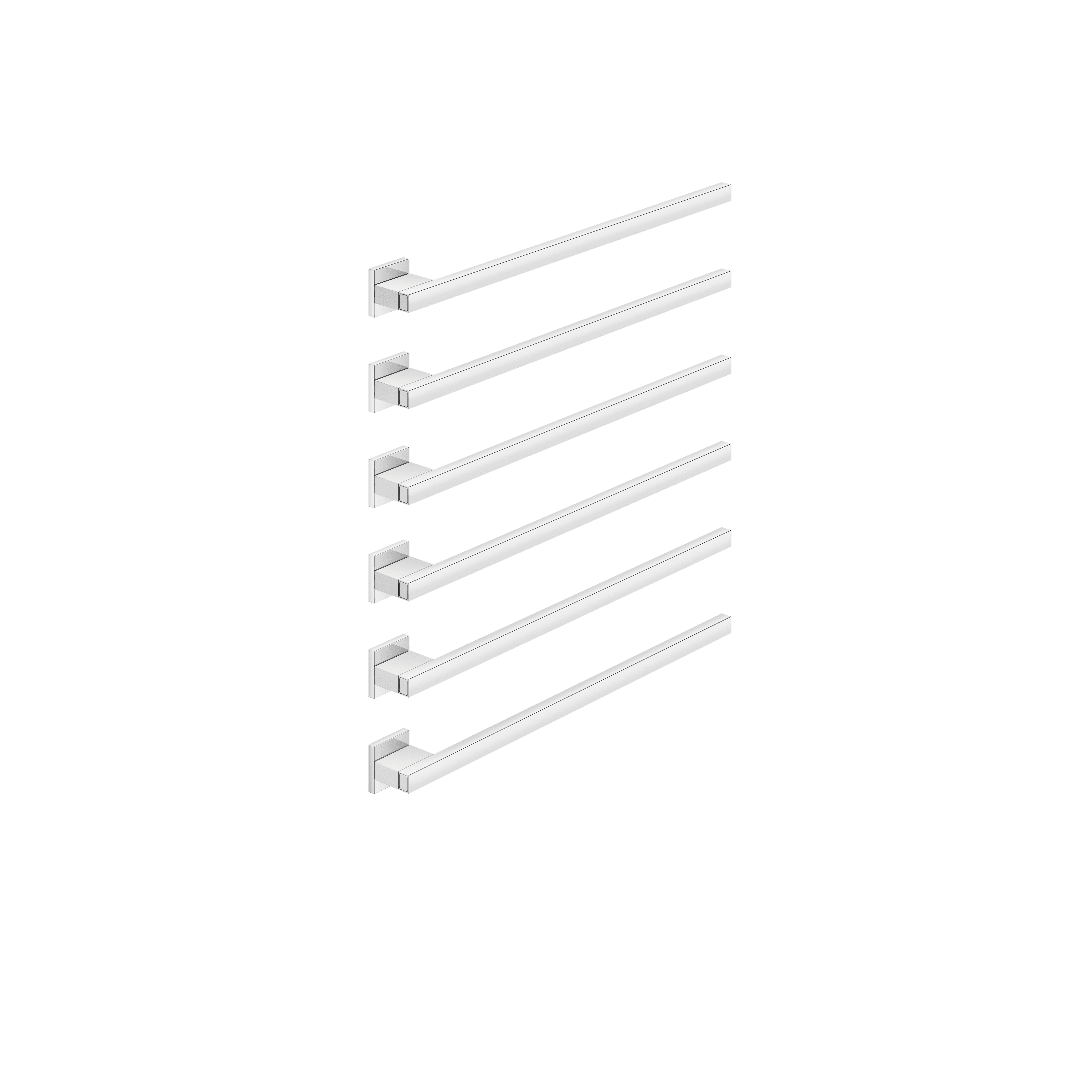 Towel warmer , 6-fold , projection right , without control element in Chrome