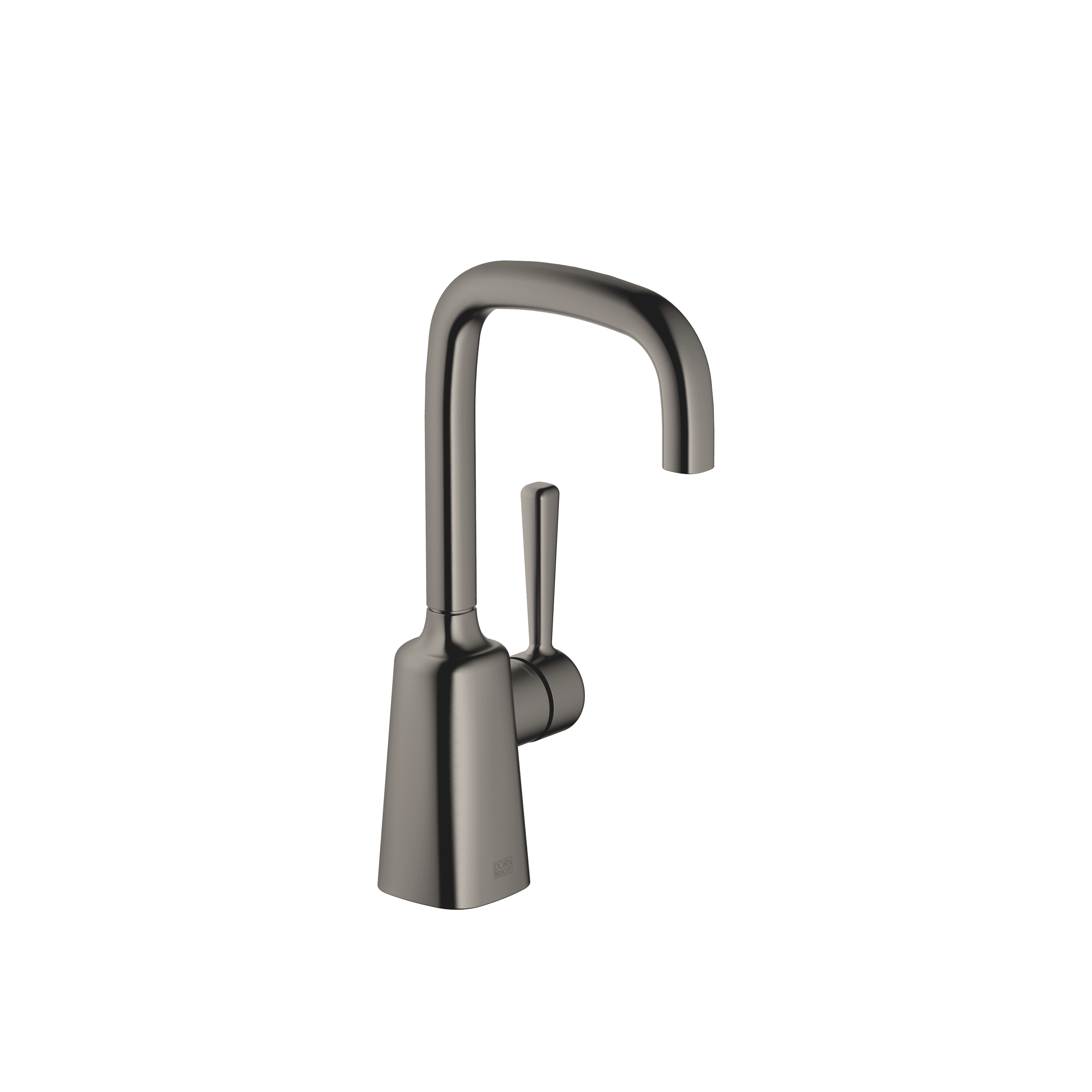 COYA Single-lever basin mixer without pop-up waste in Brushed Dark Platinum