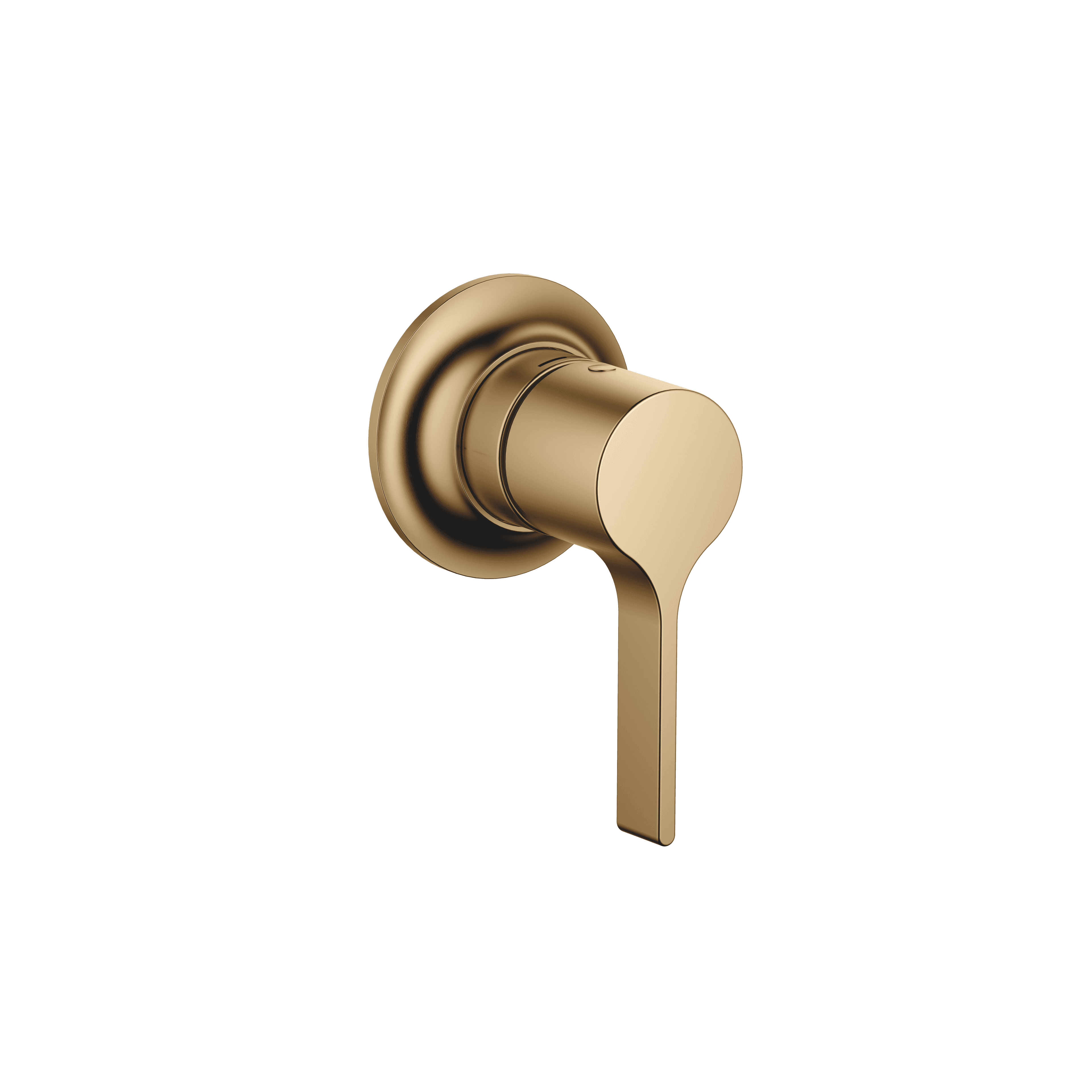 VAIA Concealed single-lever mixer with cover plate in Brushed Dark Brass (PVD)