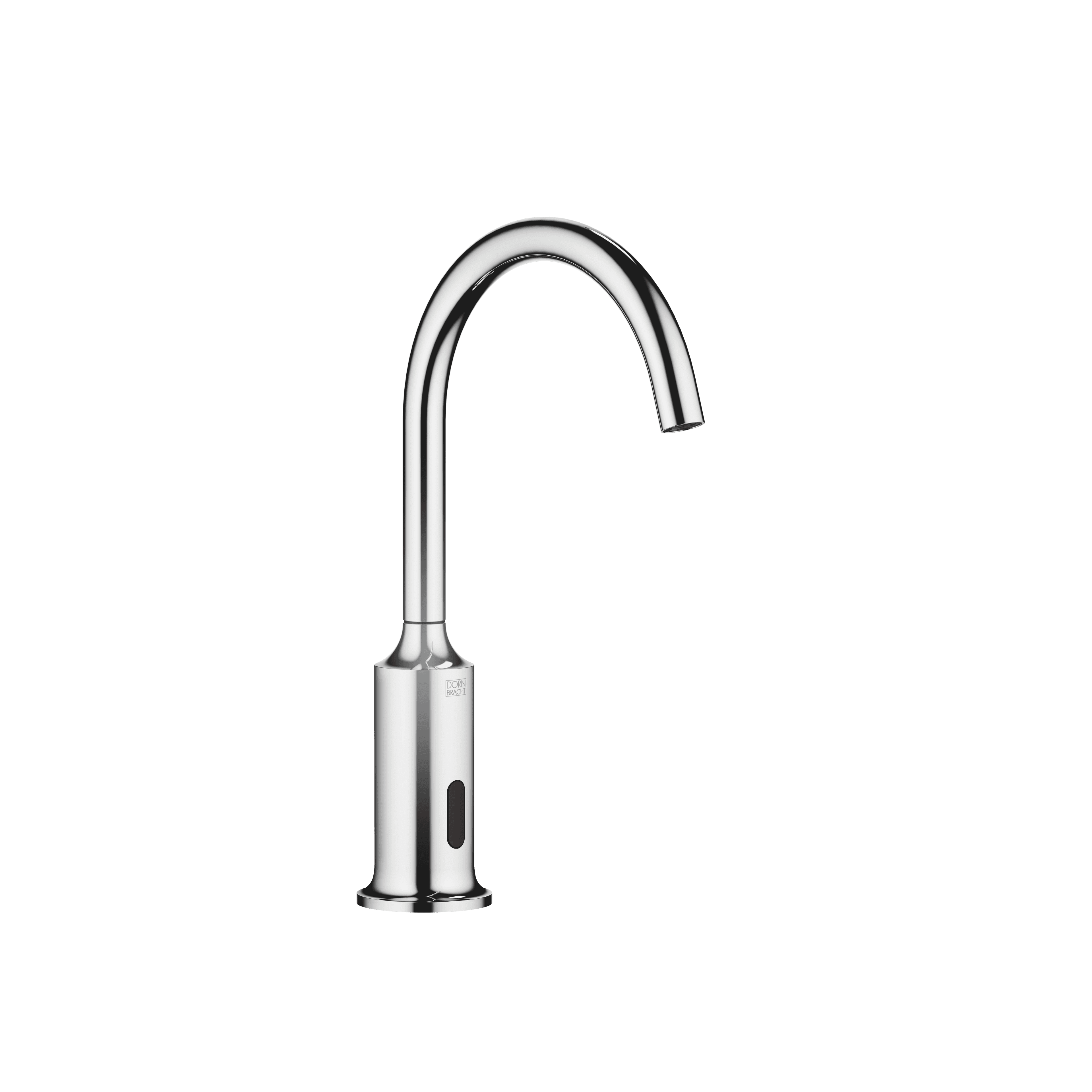 VAIA Touchfree Washstand fitting with electronic opening and closing function without pop-up waste in Chrome