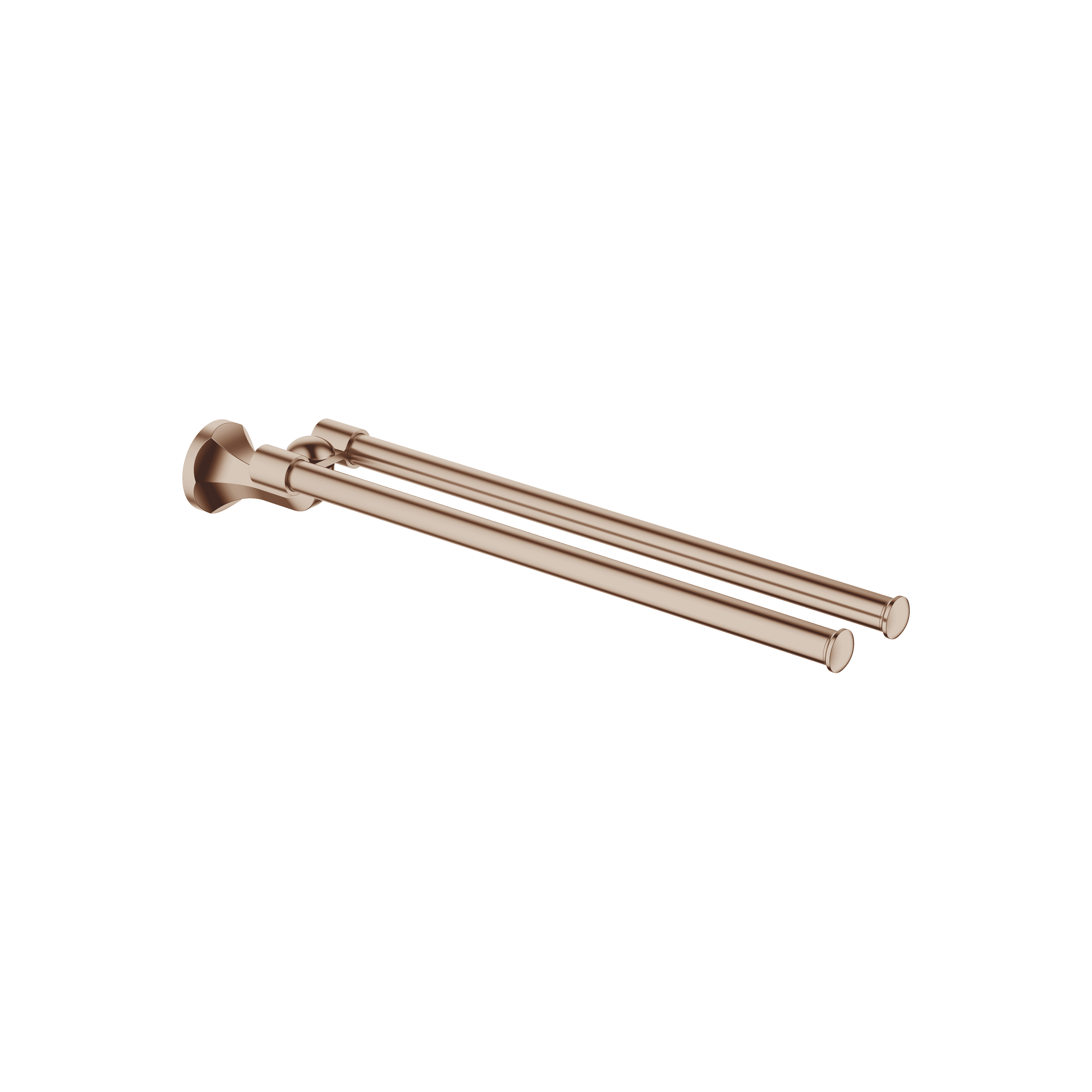 MADISON Towel bar in two parts swivel in Brushed Bronze (PVD)