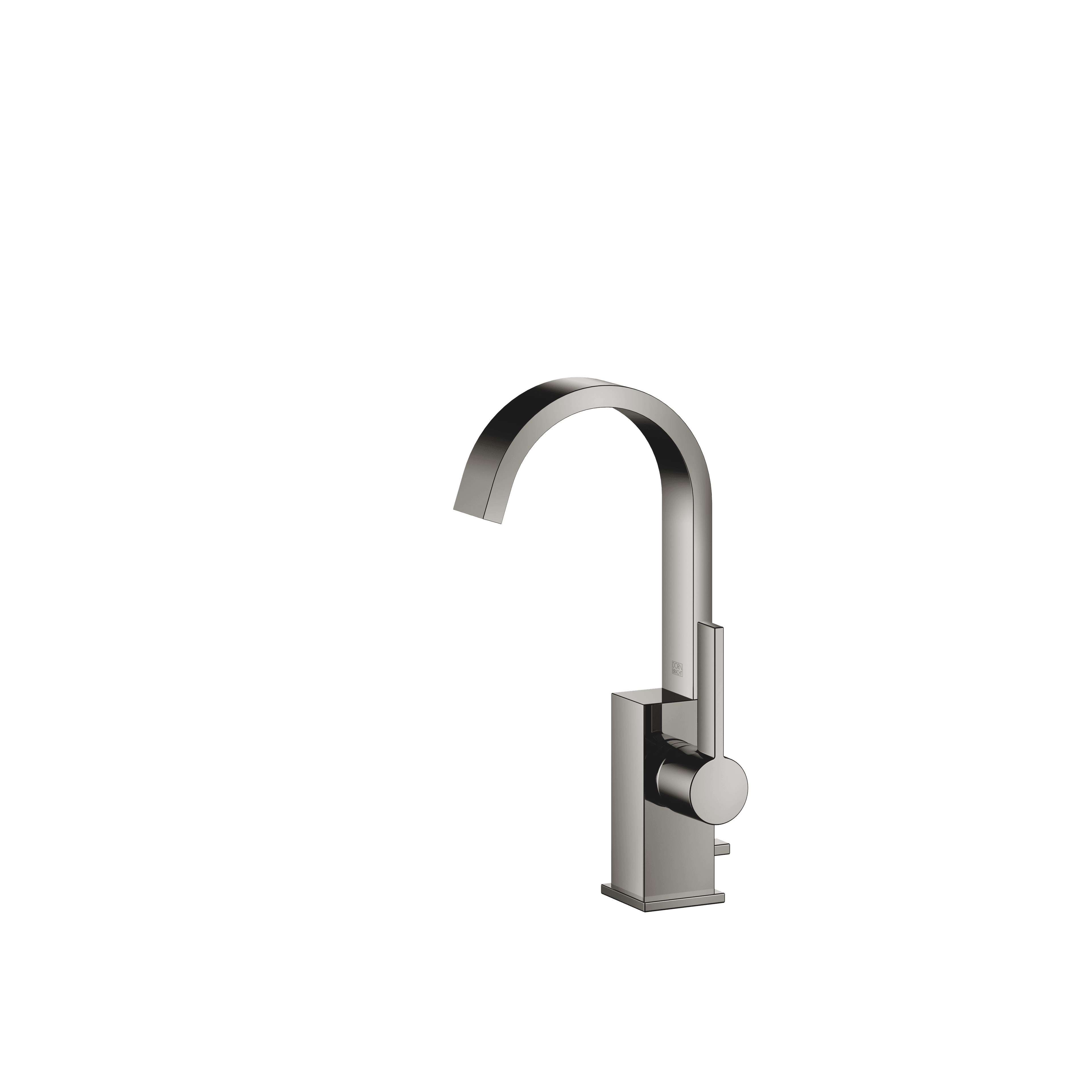 MEM Single-lever basin mixer with pop-up waste in Dark Chrome