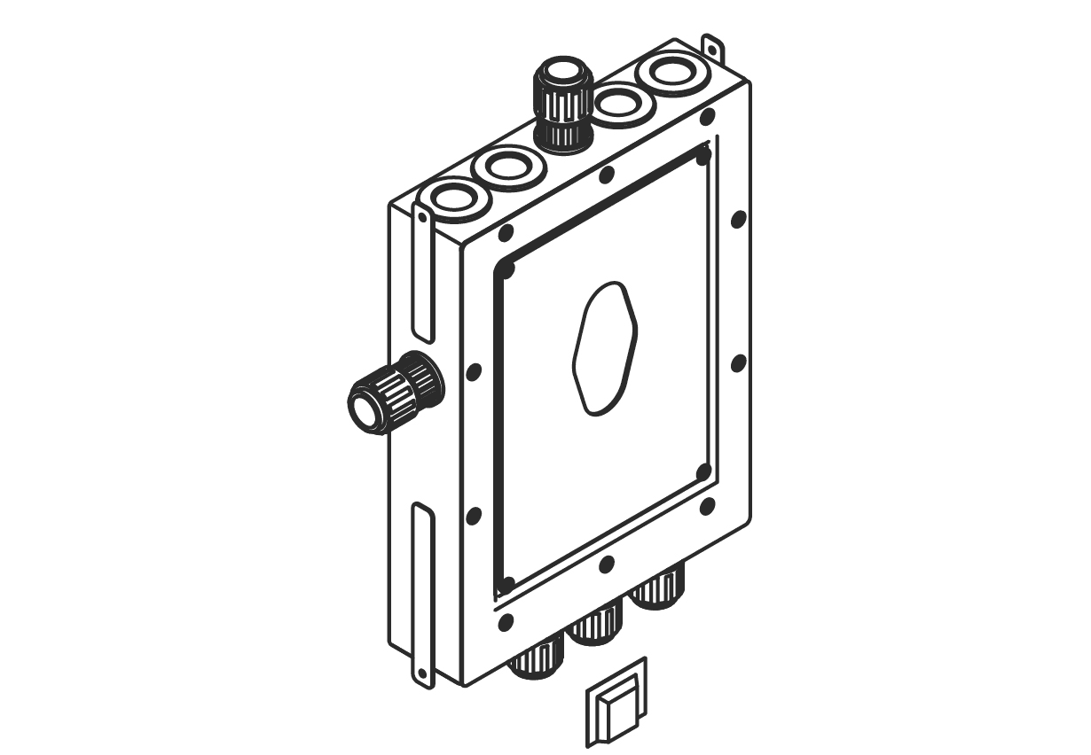 Drybox Concealed thermostat - in Standard finish