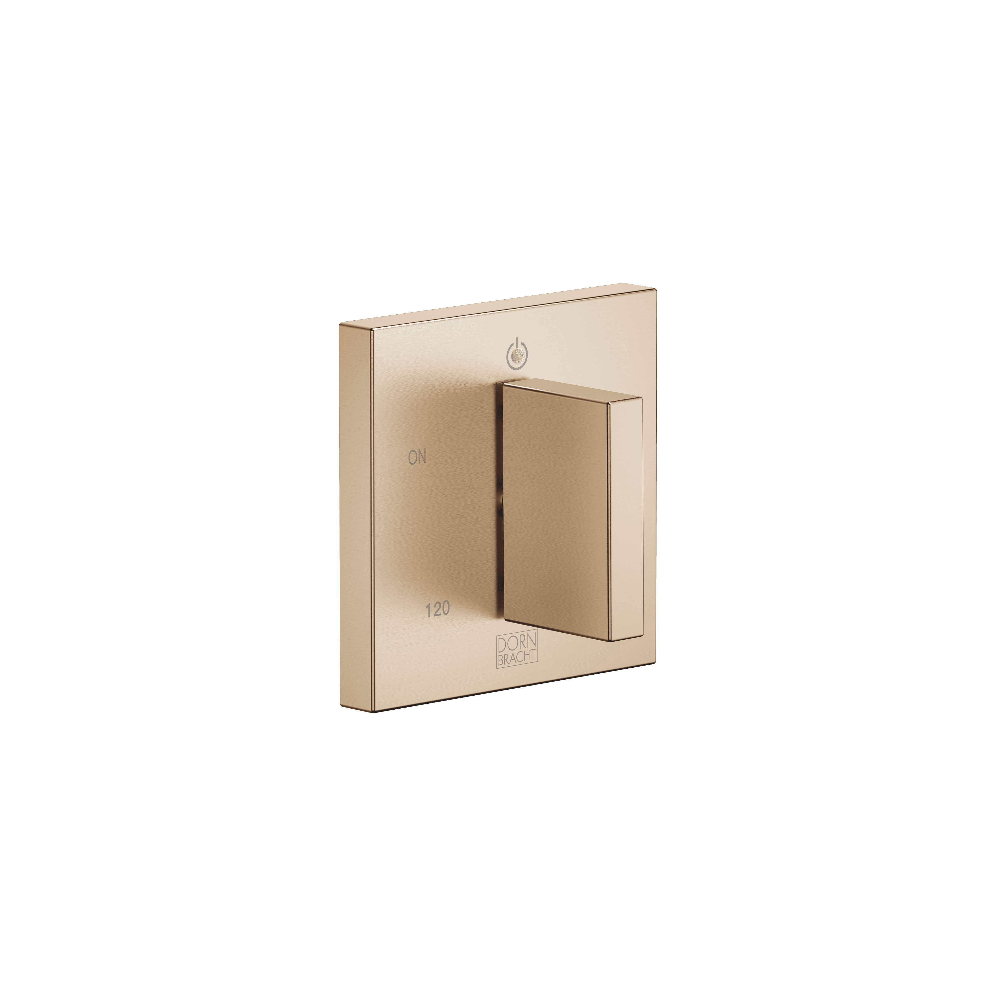 Electronic control elements for towel warmer in Brushed Champagne (22kt Gold)
