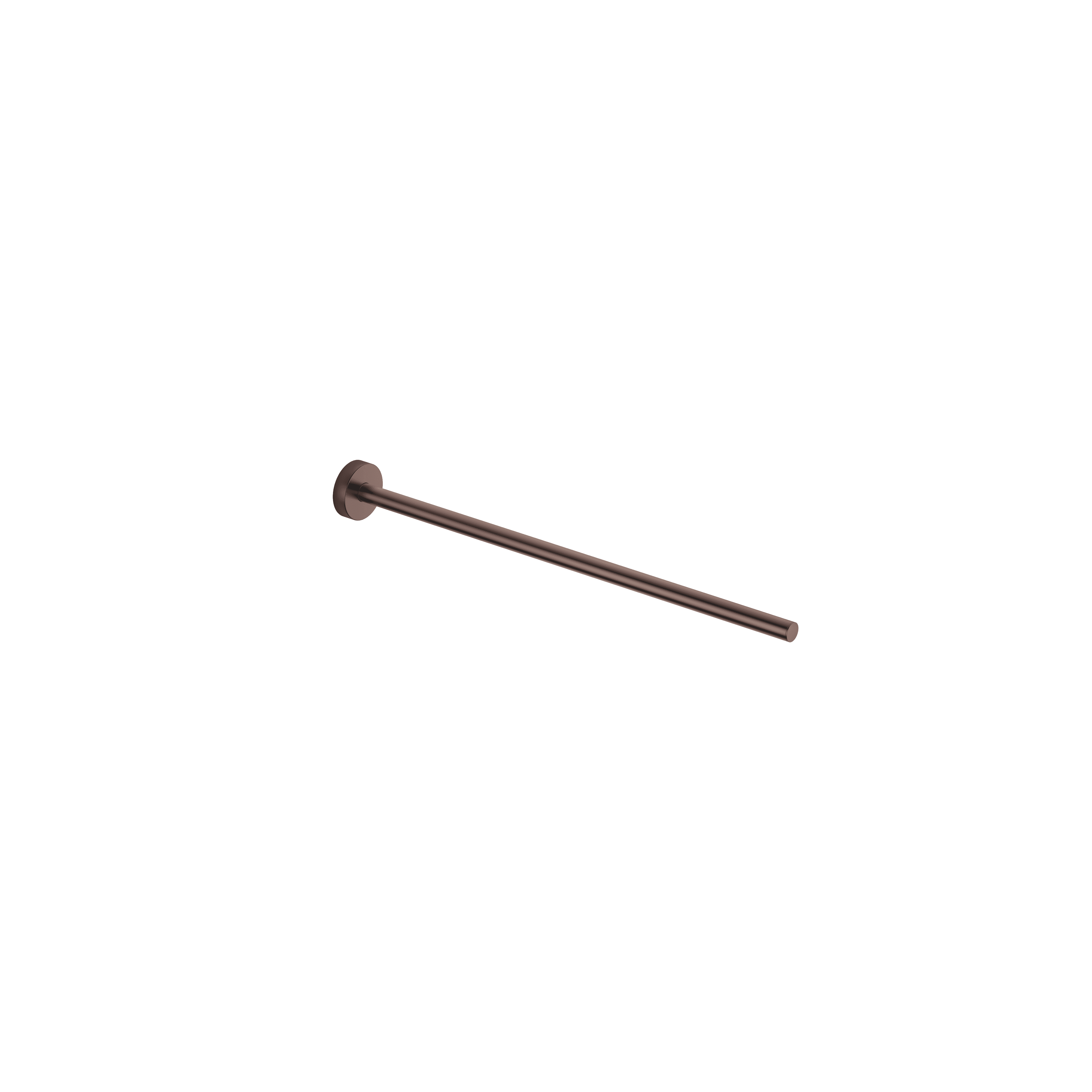 Towel bar 1-piece non-swivel in Brushed Dark Bronze (PVD)
