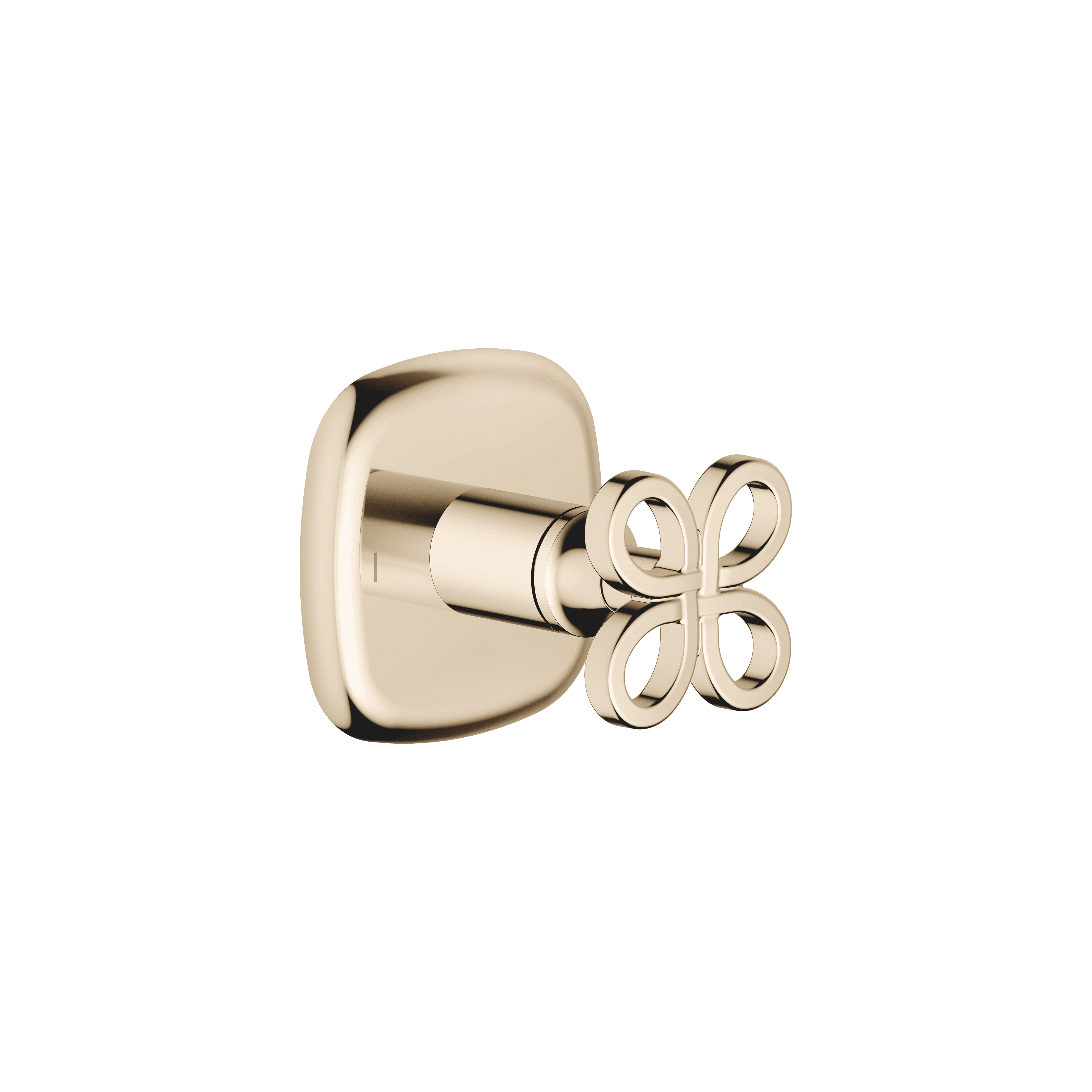 Concealed two-way diverter in Champagne (22kt Gold)