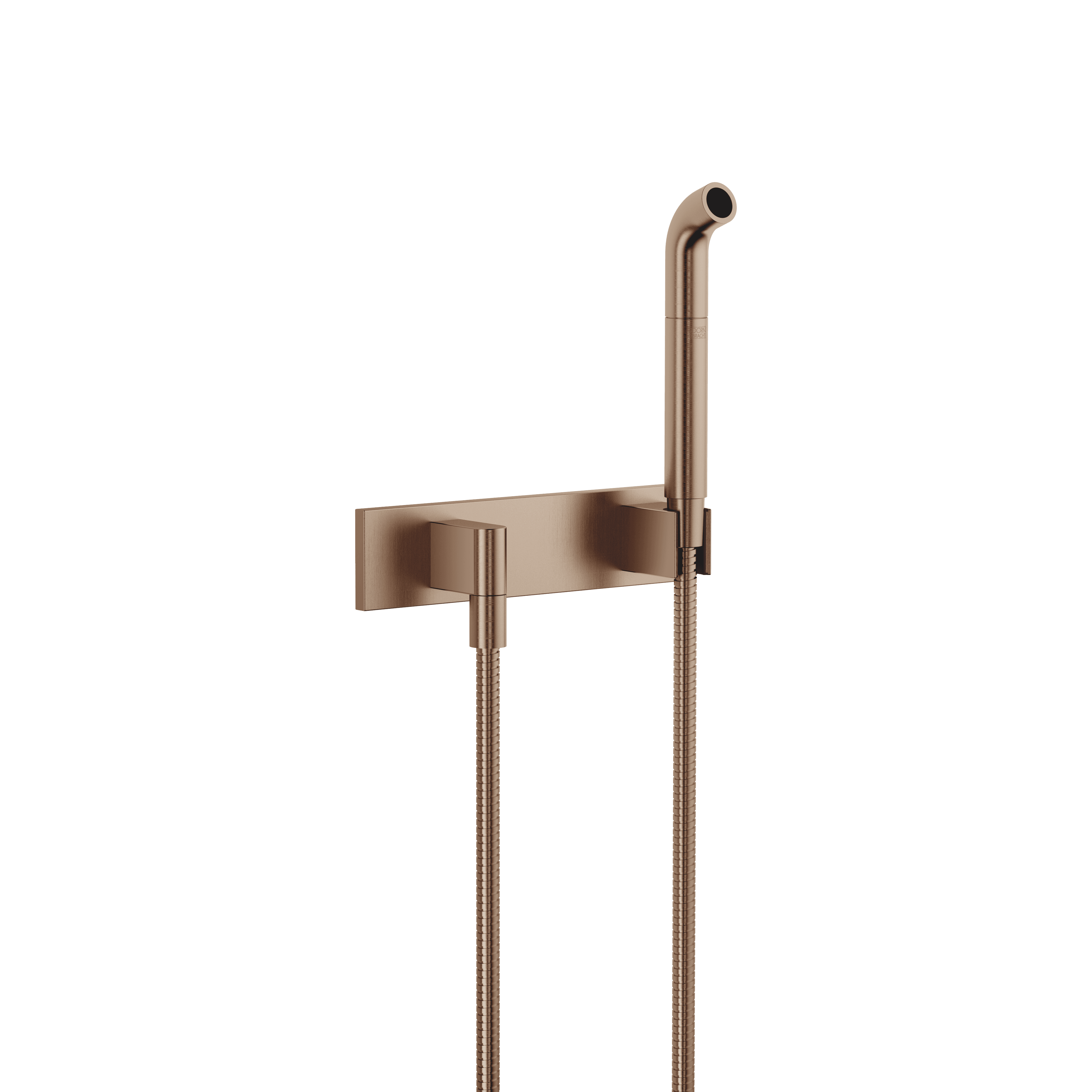 Affusion pipe with cover plate in Brushed Bronze (PVD)