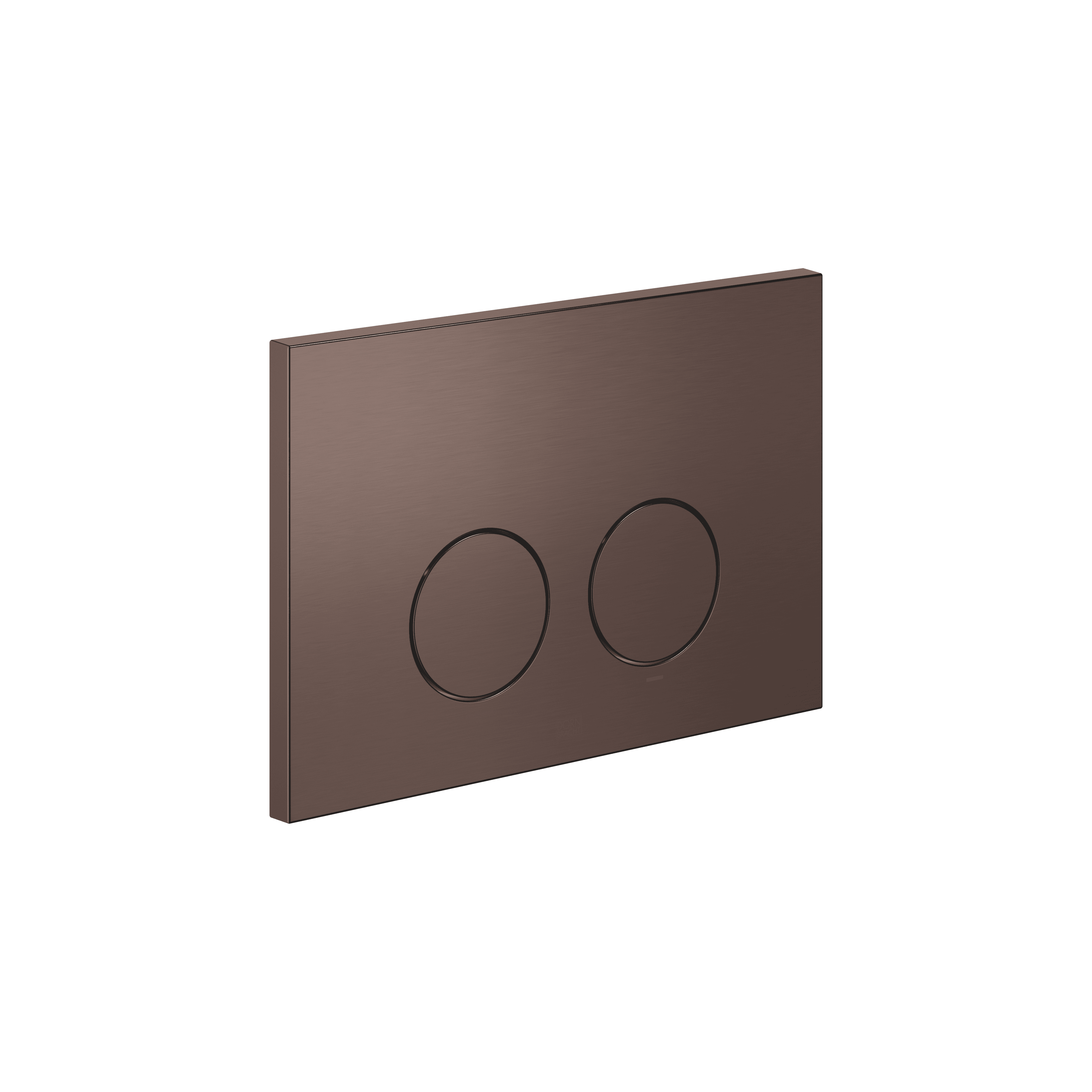 Flush plate for concealed WC cisterns made by Geberit round in Brushed Dark Bronze (PVD)