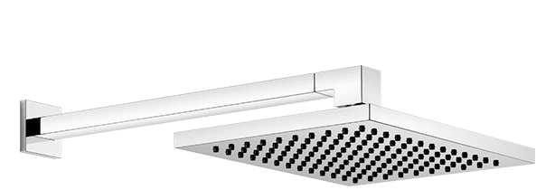 Rain shower with wall fixing 300 x 240 mm in Brushed Gold (PVD)