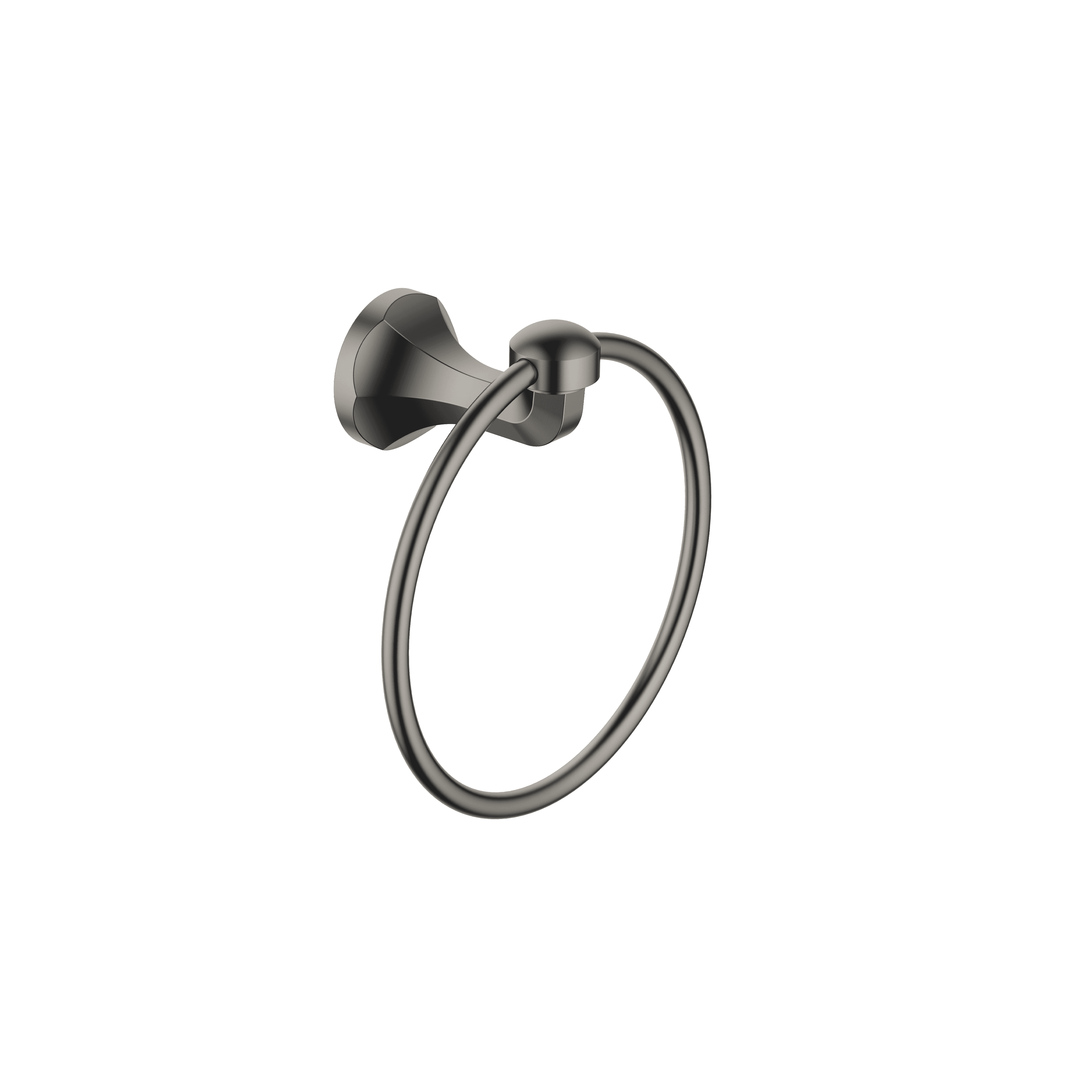 MADISON Towel ring round in Brushed Dark Platinum