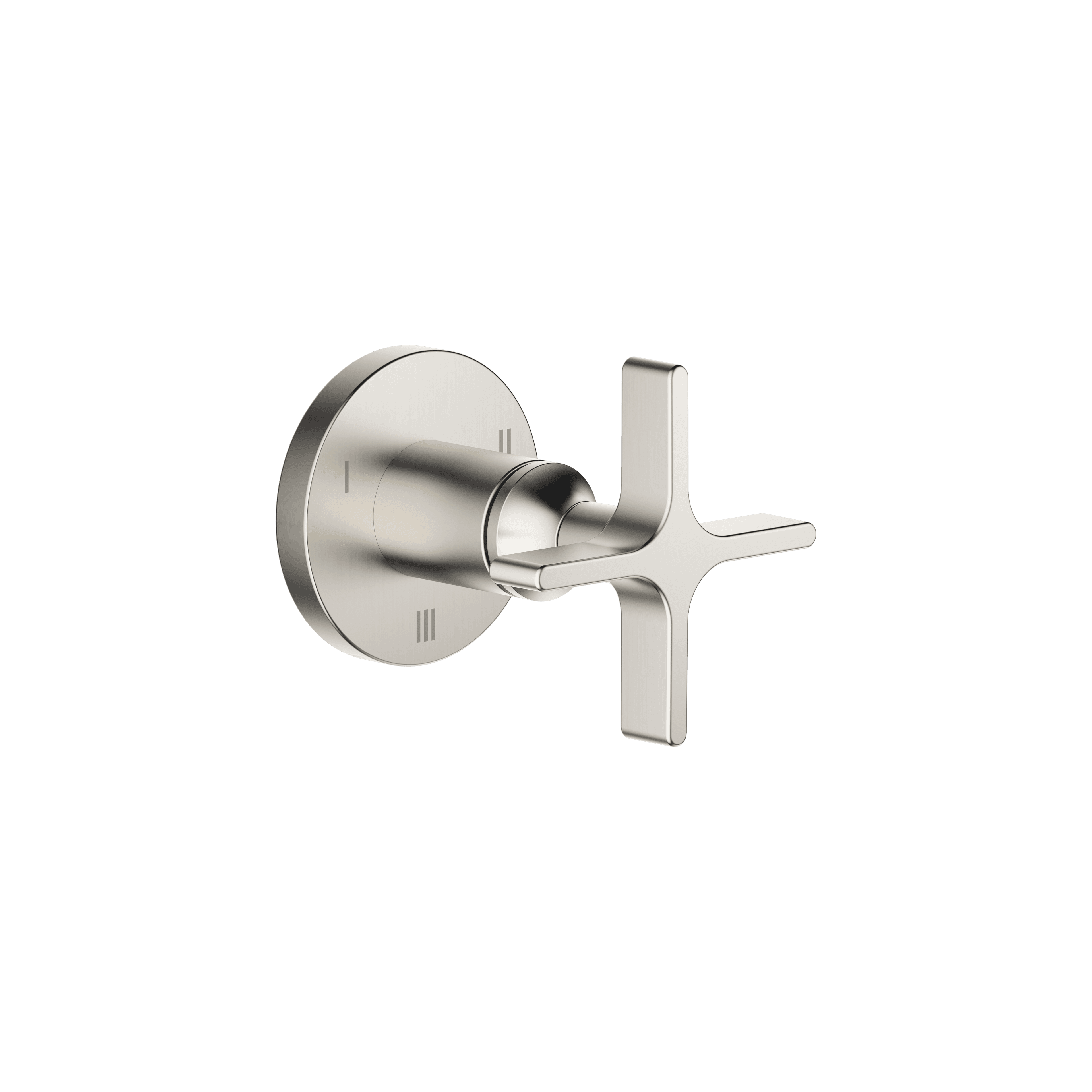 VAIA Concealed three-way diverter in Brushed Platinum