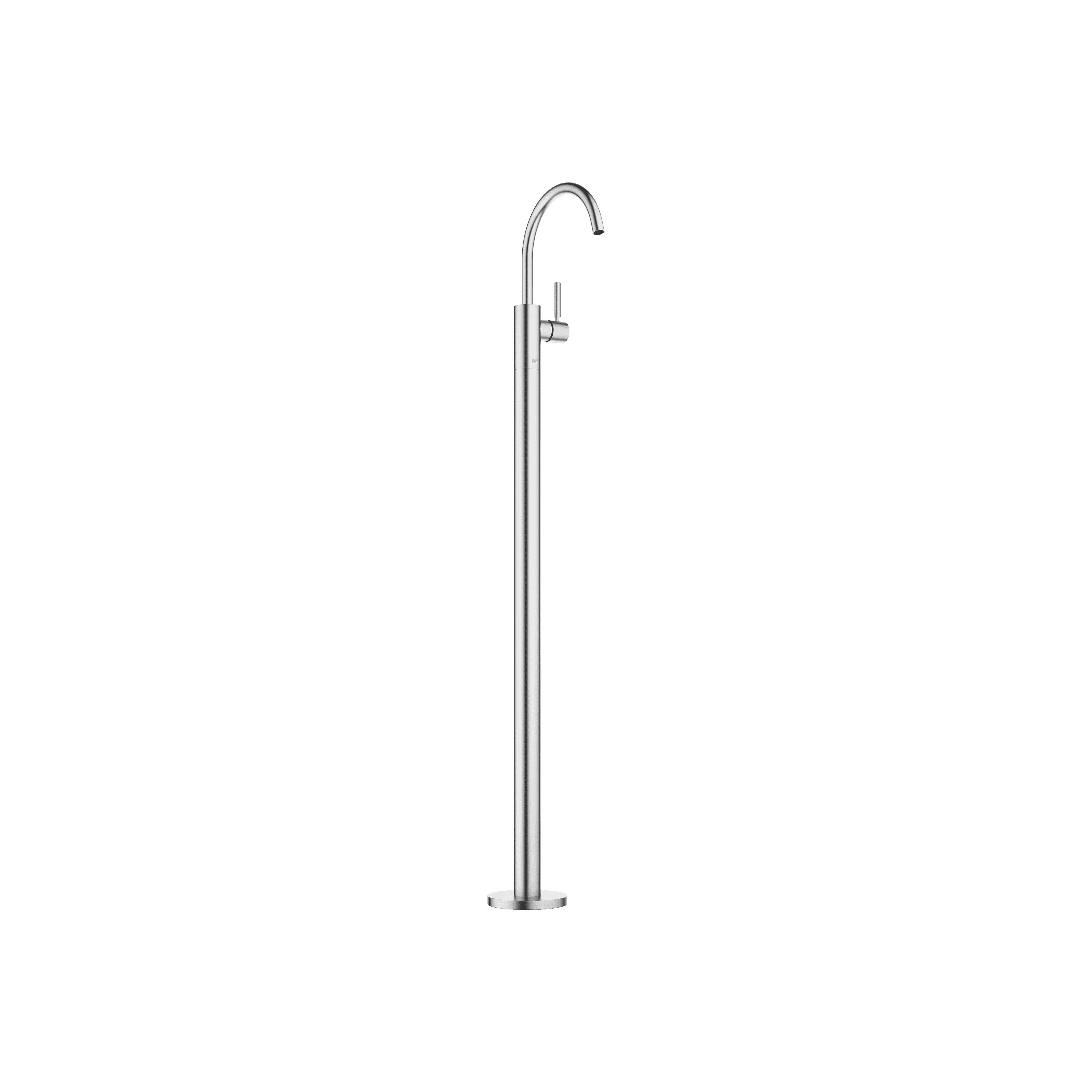 META Single-lever basin mixer with stand pipe without pop-up waste in Brushed Chrome