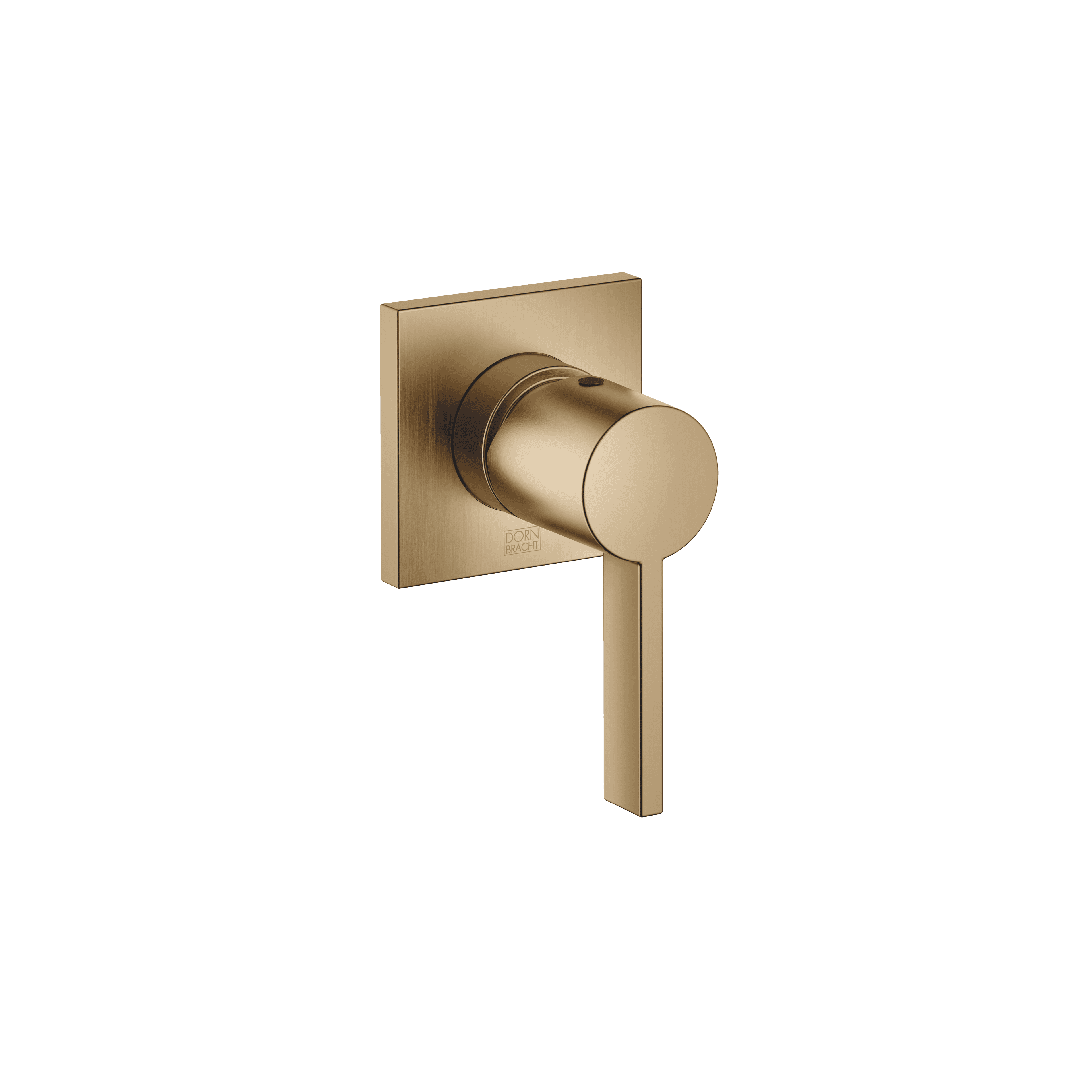 Concealed single-lever mixer with cover plate in Brushed Dark Brass (PVD)