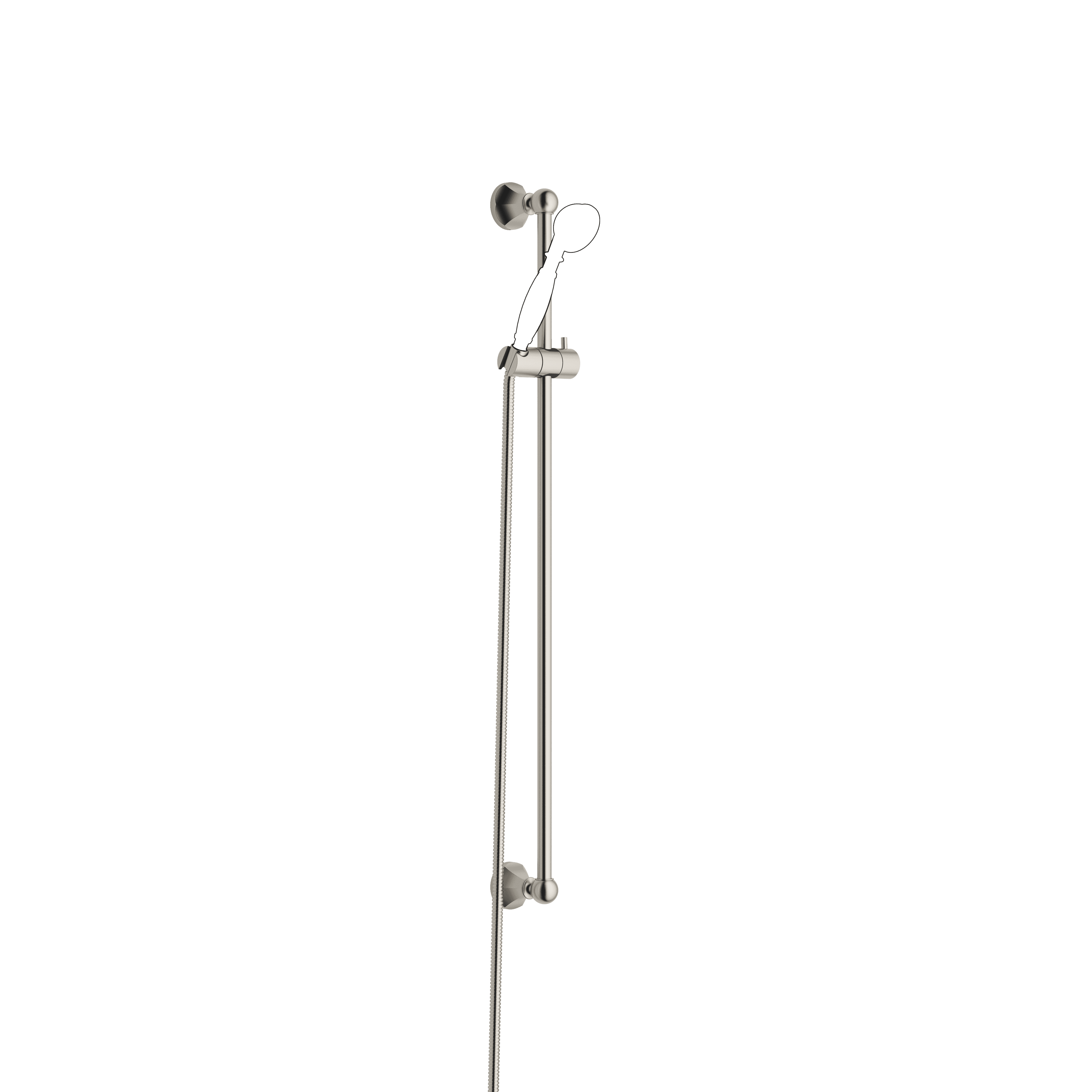 MADISON Shower set in Brushed Platinum