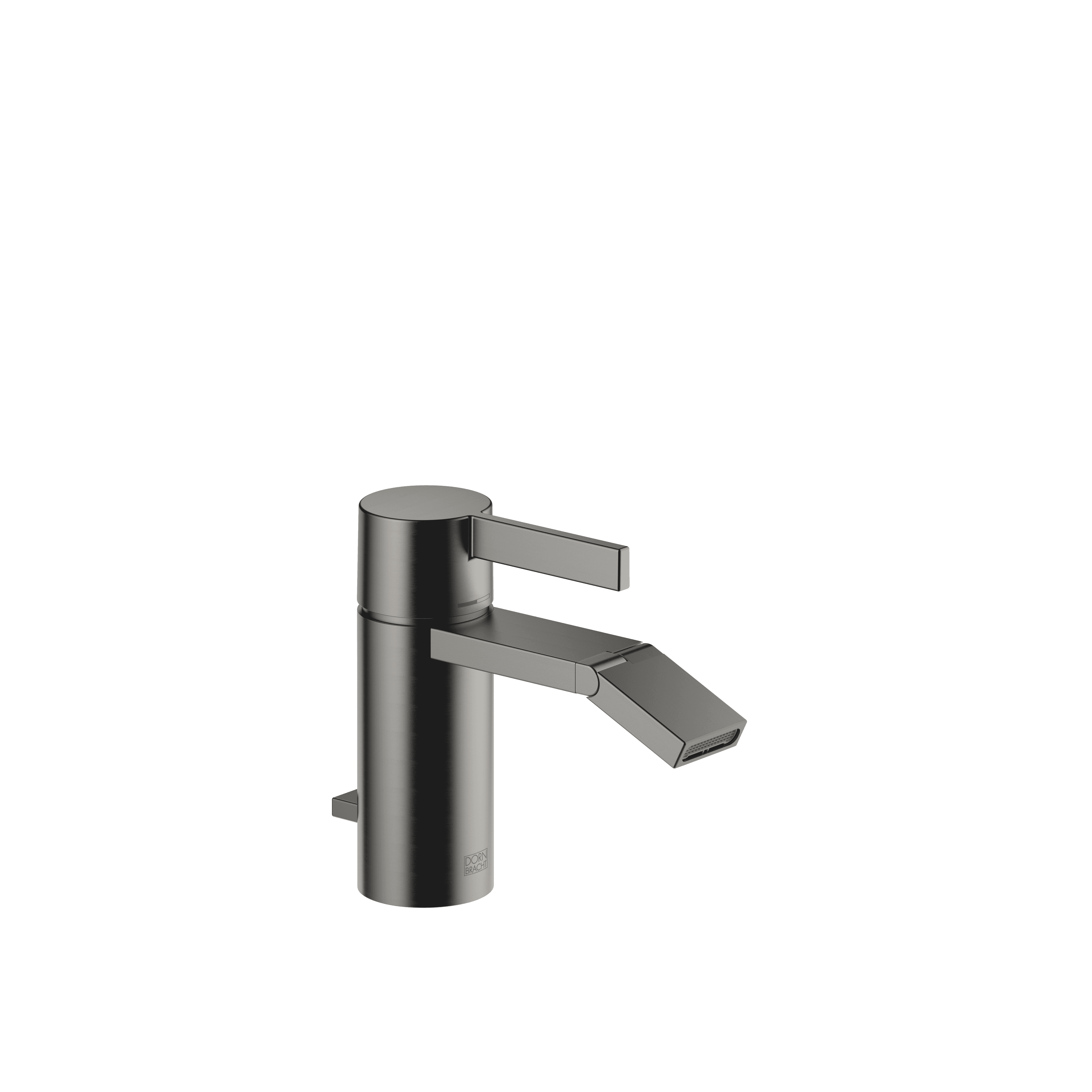 IMO Single-lever bidet mixer with pop-up waste in Brushed Dark Platinum