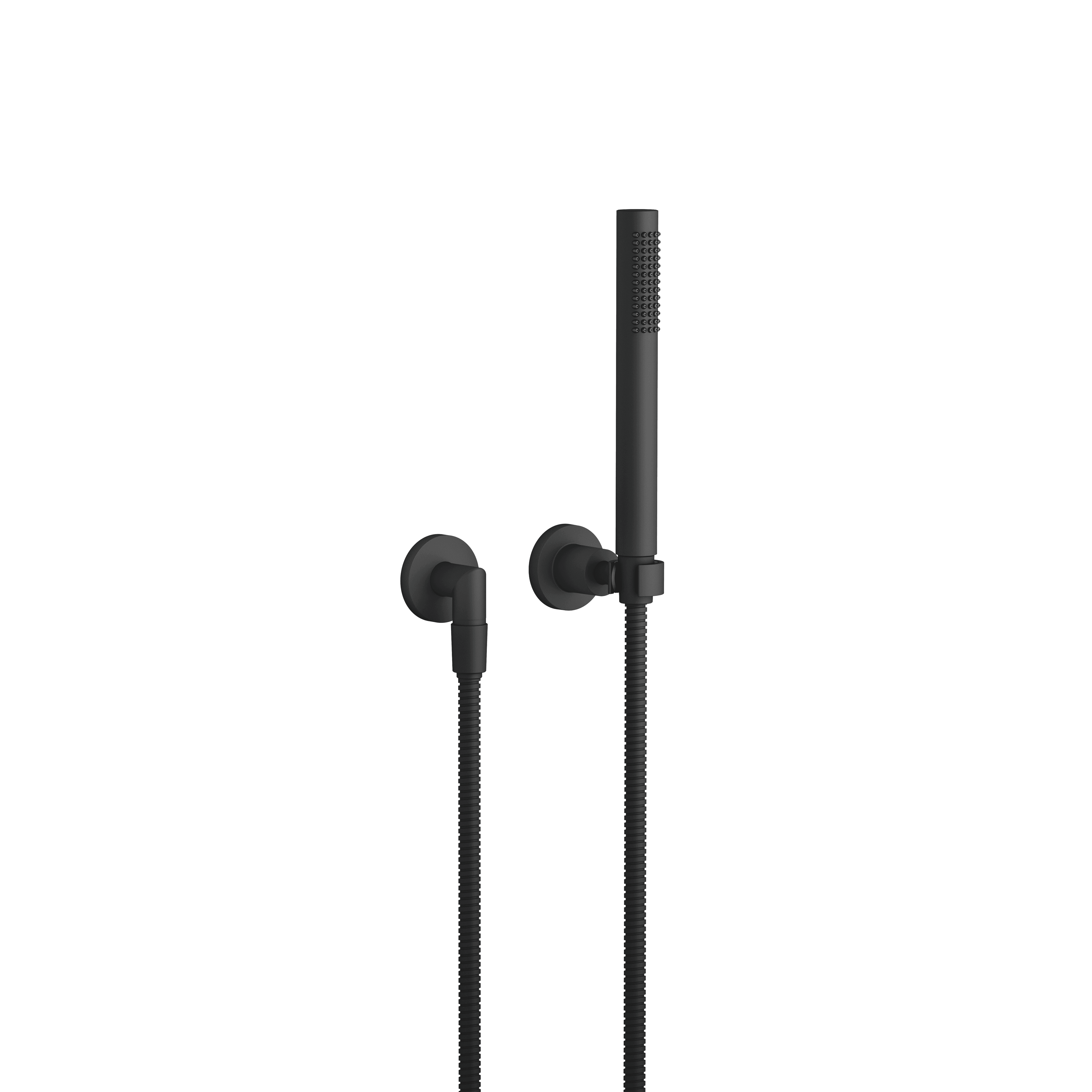 TARA Hand shower set with individual rosettes in Matte Black