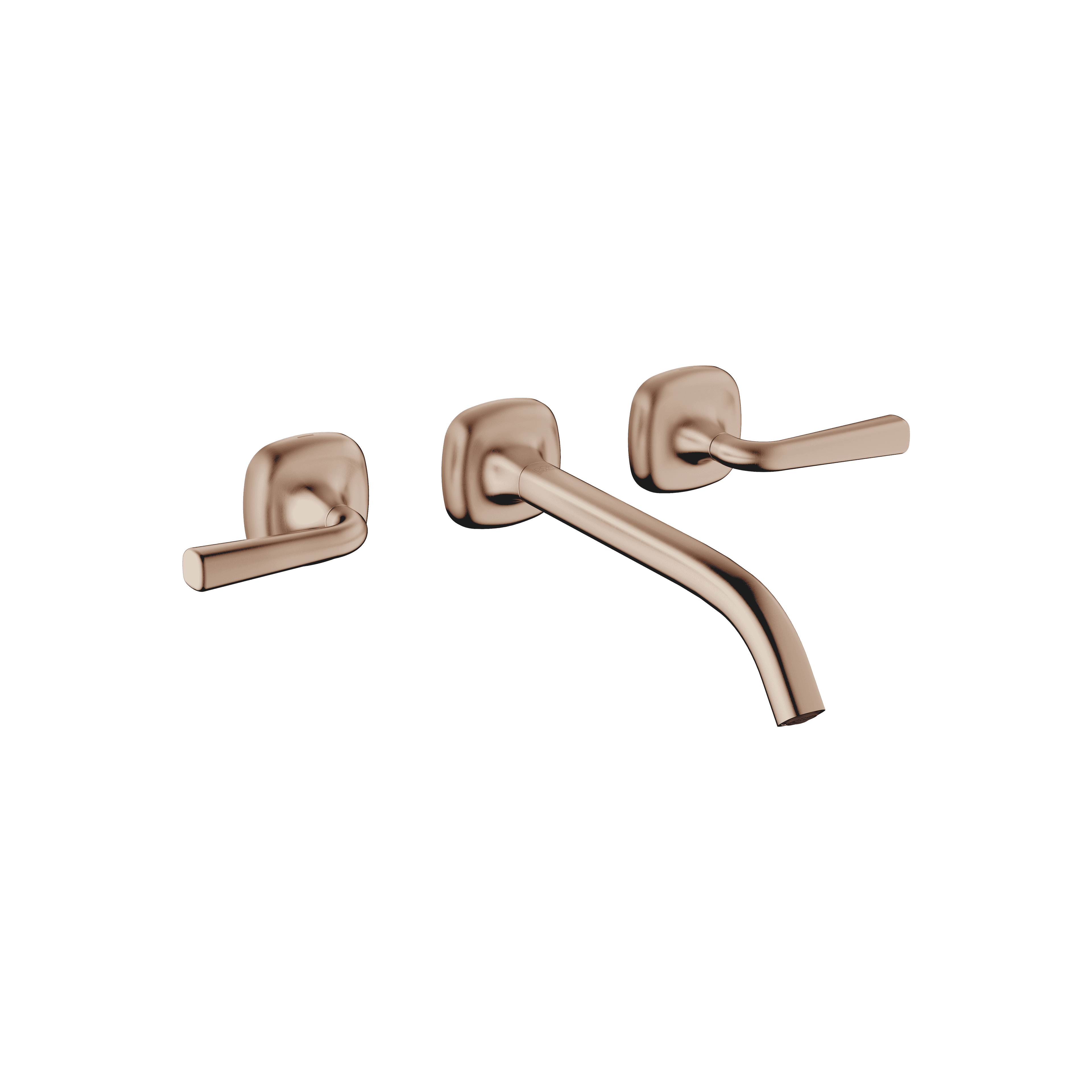 COYA Wall-mounted basin mixer without pop-up waste in Brushed Bronze (PVD)