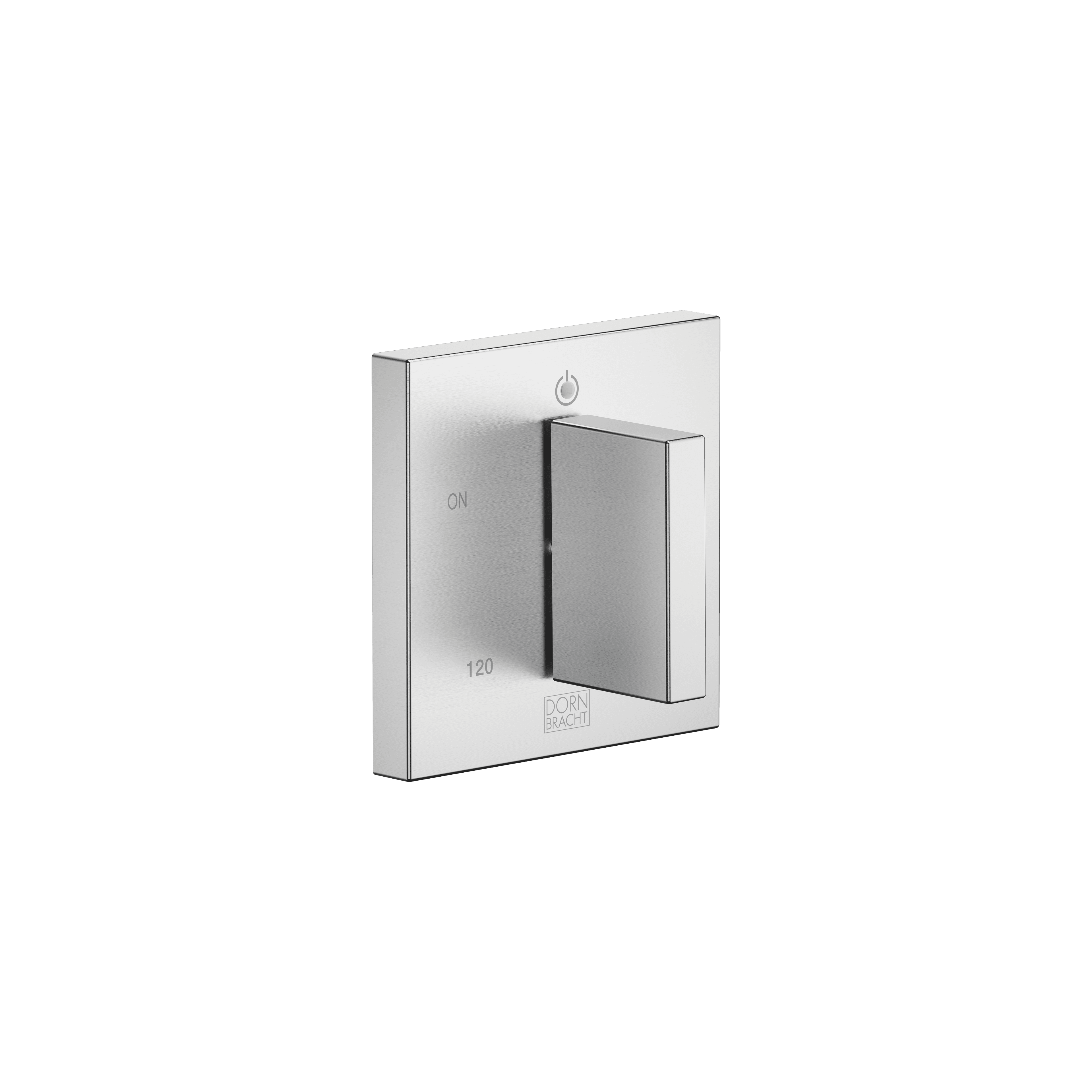 Electronic control elements for towel warmer in Brushed Chrome