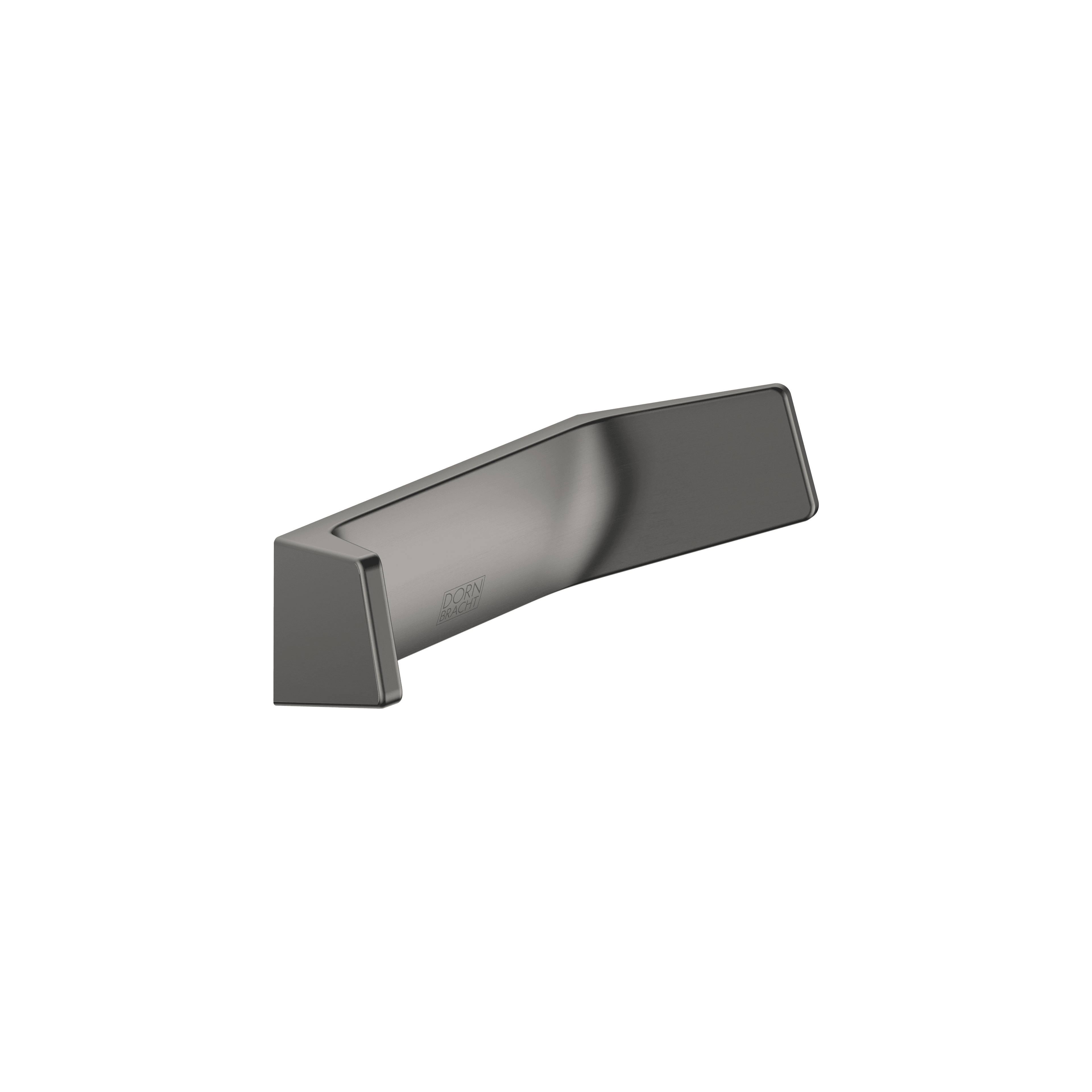 Hooks in two parts in Brushed Dark Platinum