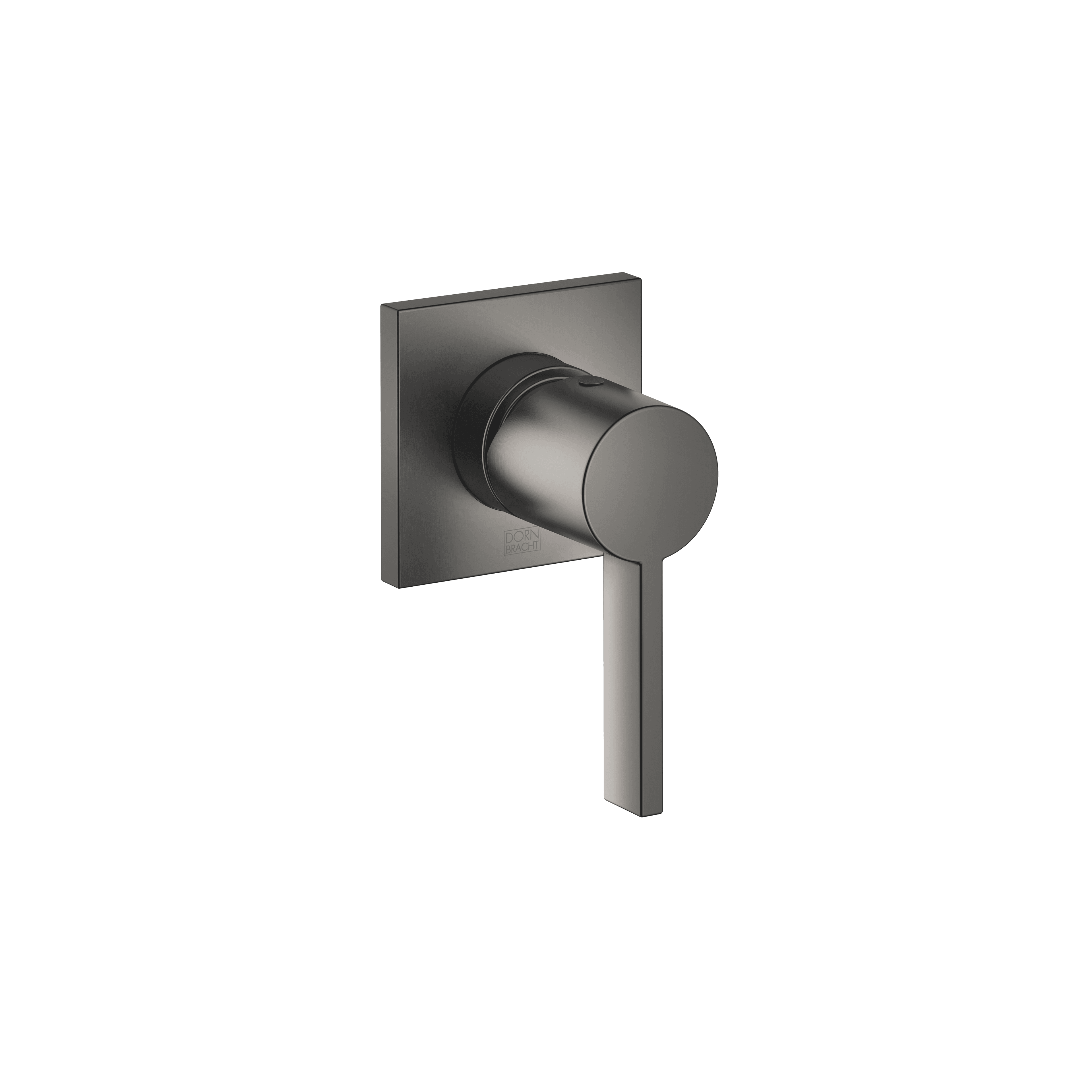 Concealed single-lever mixer with cover plate in Brushed Dark Platinum