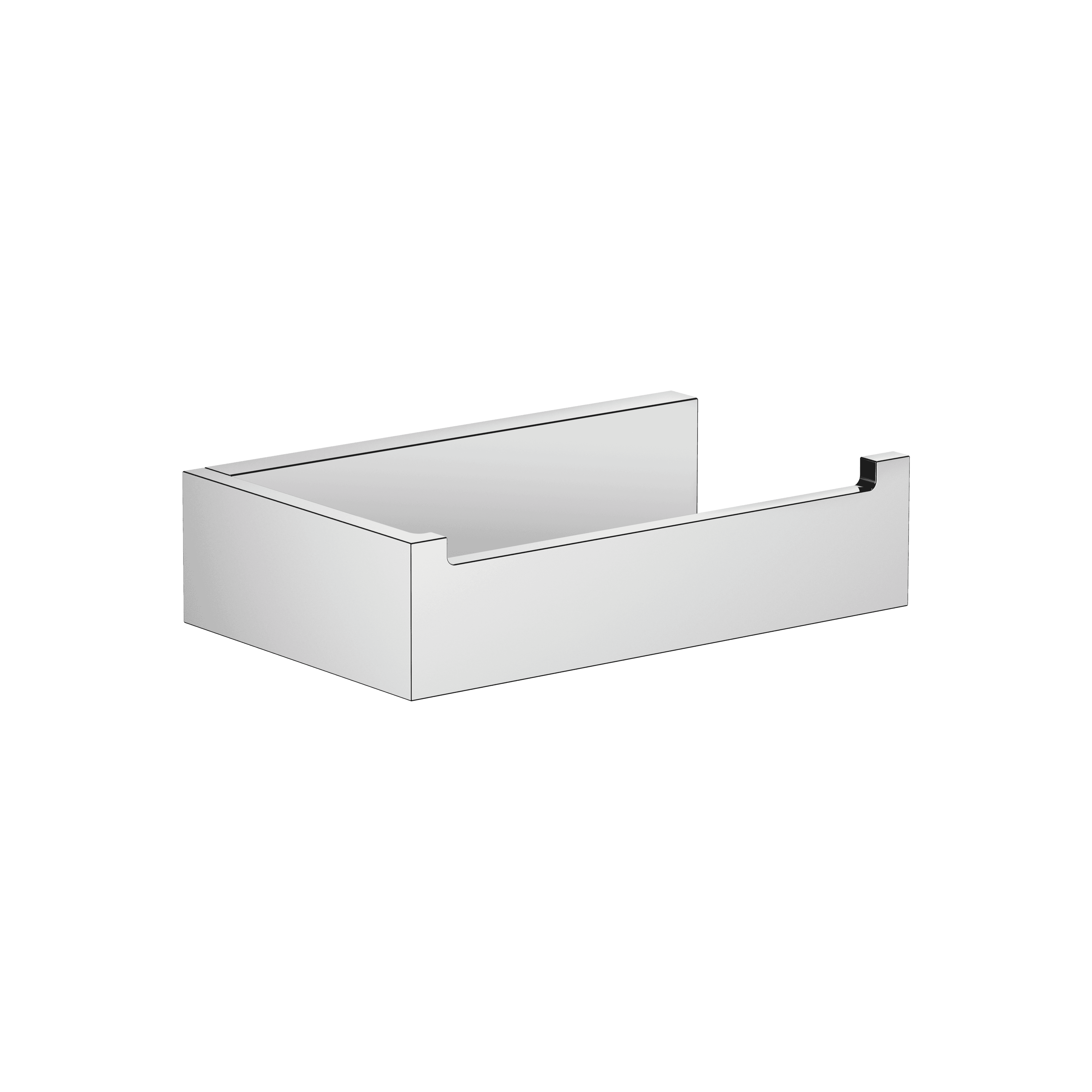 Tissue holder without cover in Chrome