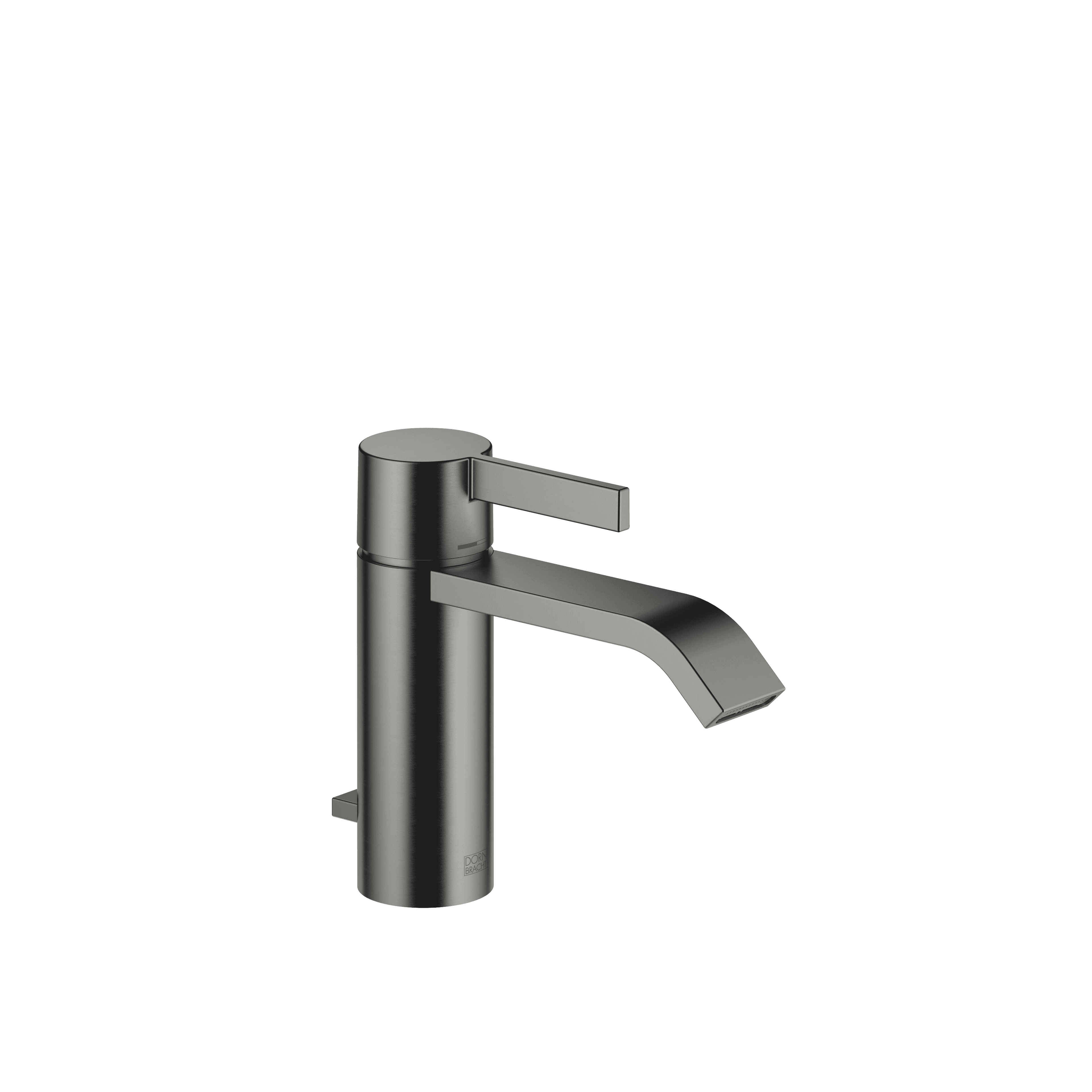 IMO Single-lever basin mixer with pop-up waste in Brushed Dark Platinum