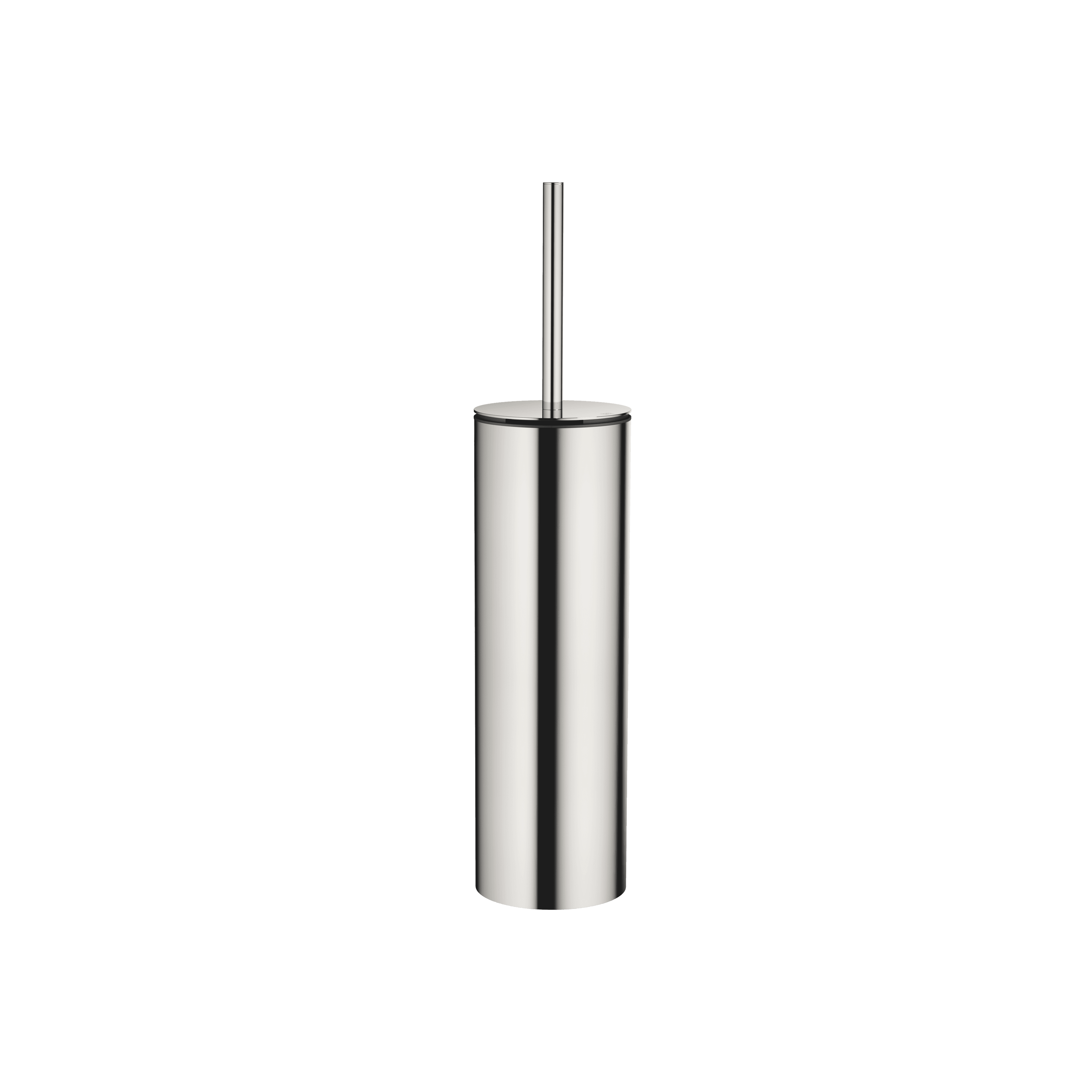 Toilet brush set free-standing model in Platinum