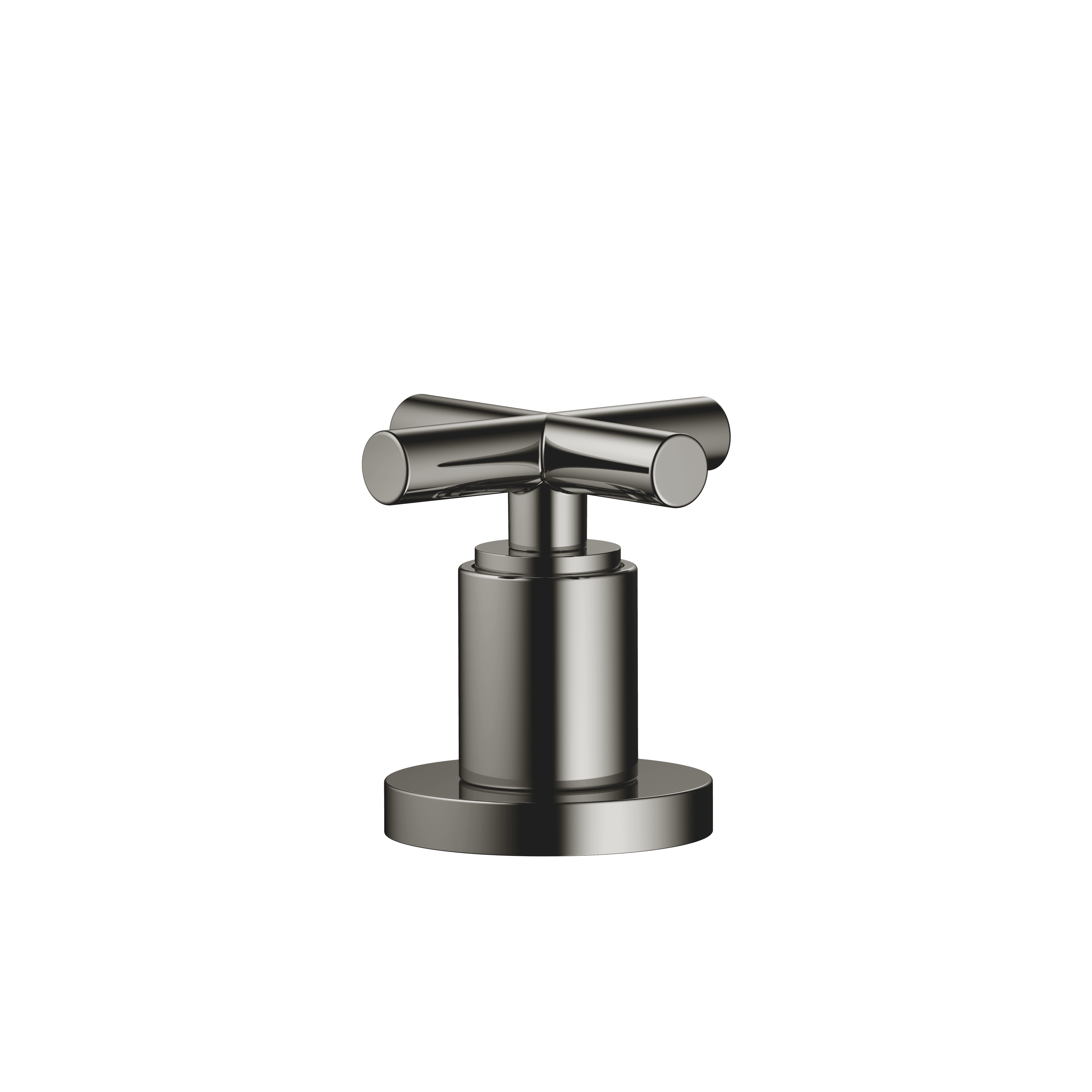 TARA Deck valve clockwise closing cold or hot in Dark Chrome