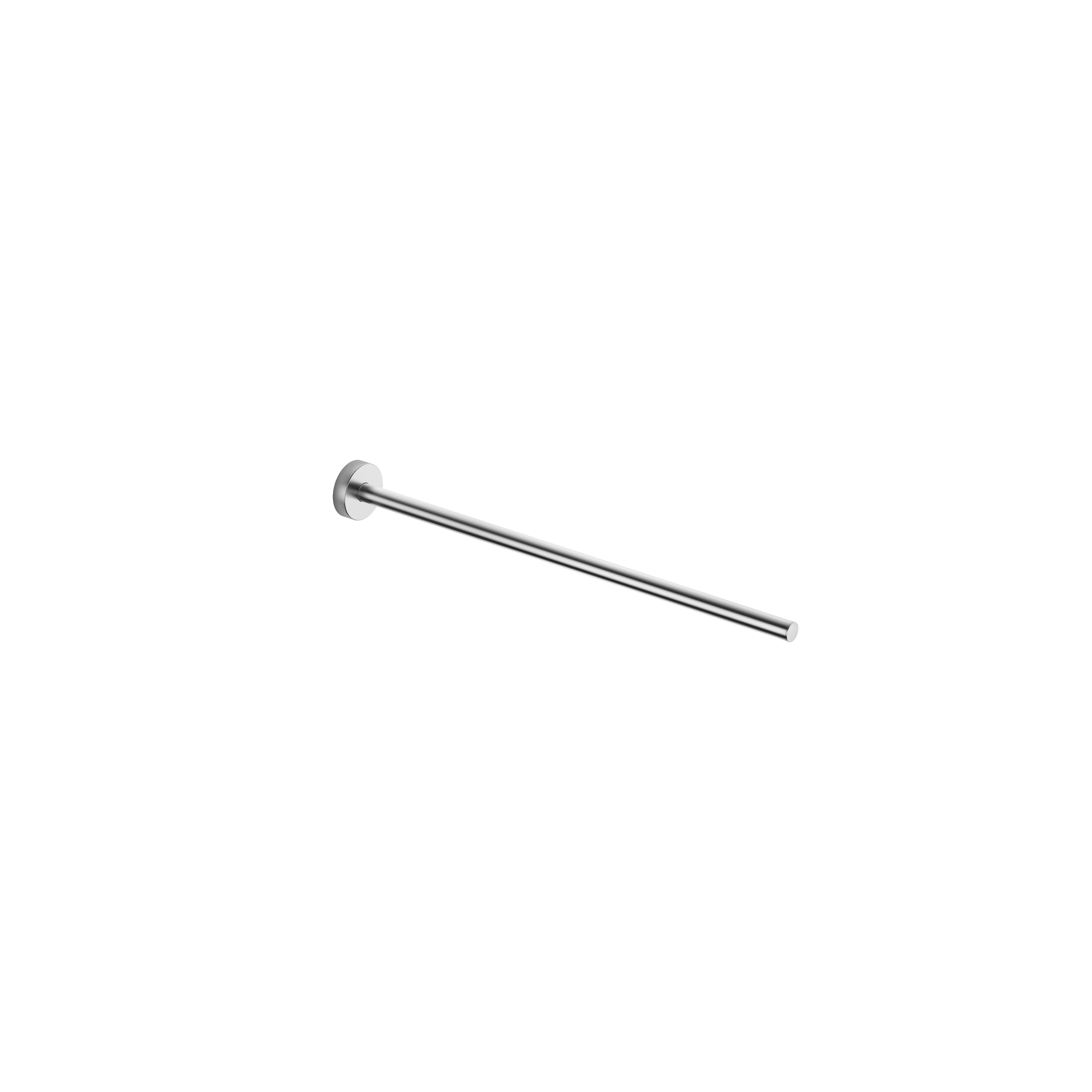 Towel bar 1-piece non-swivel in Brushed Chrome