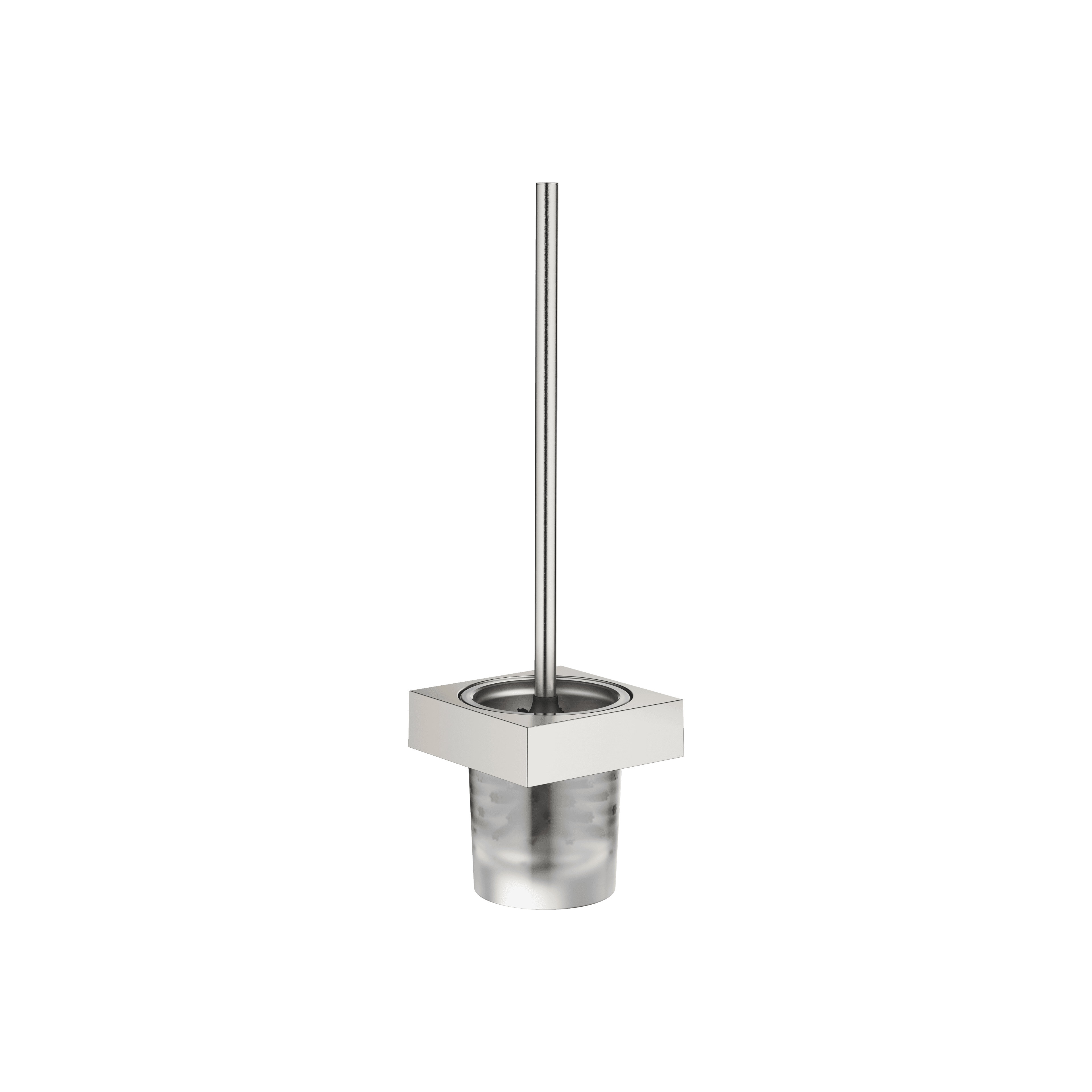 Toilet brush set wall model in Brushed Platinum
