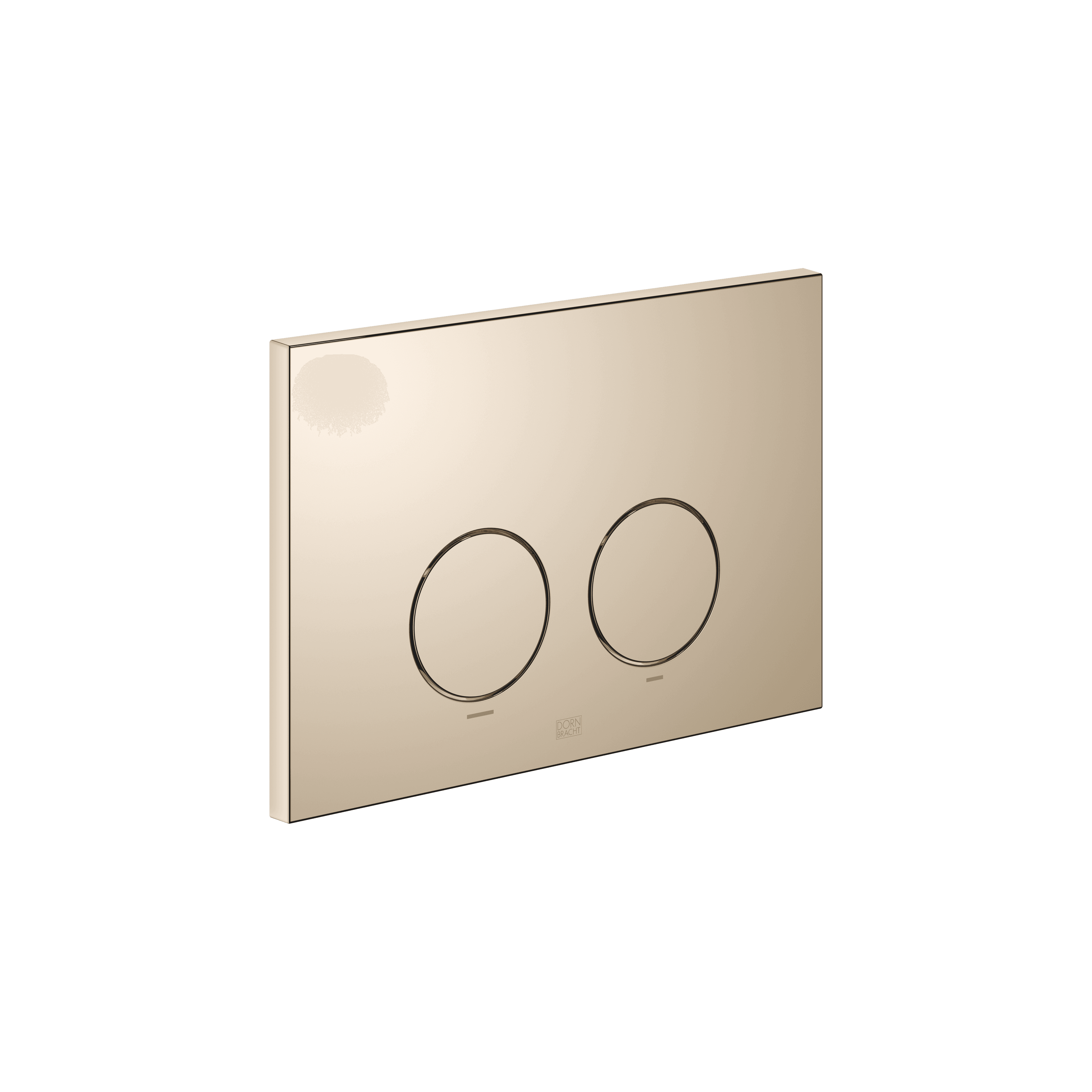 Flush plate for concealed WC cisterns made by Geberit round in Light Gold (PVD)