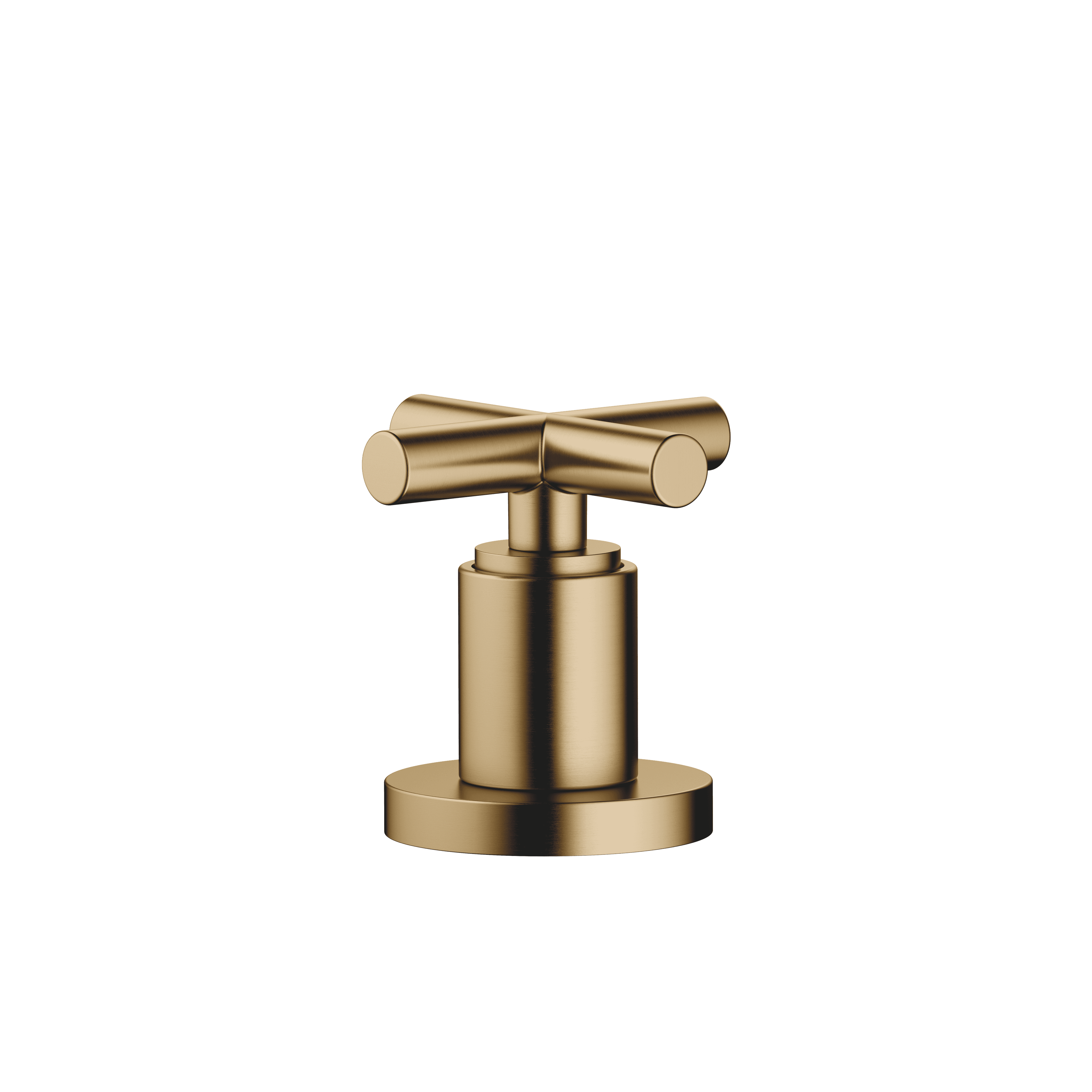 TARA Deck valve clockwise closing cold or hot in Brushed Dark Brass (PVD)