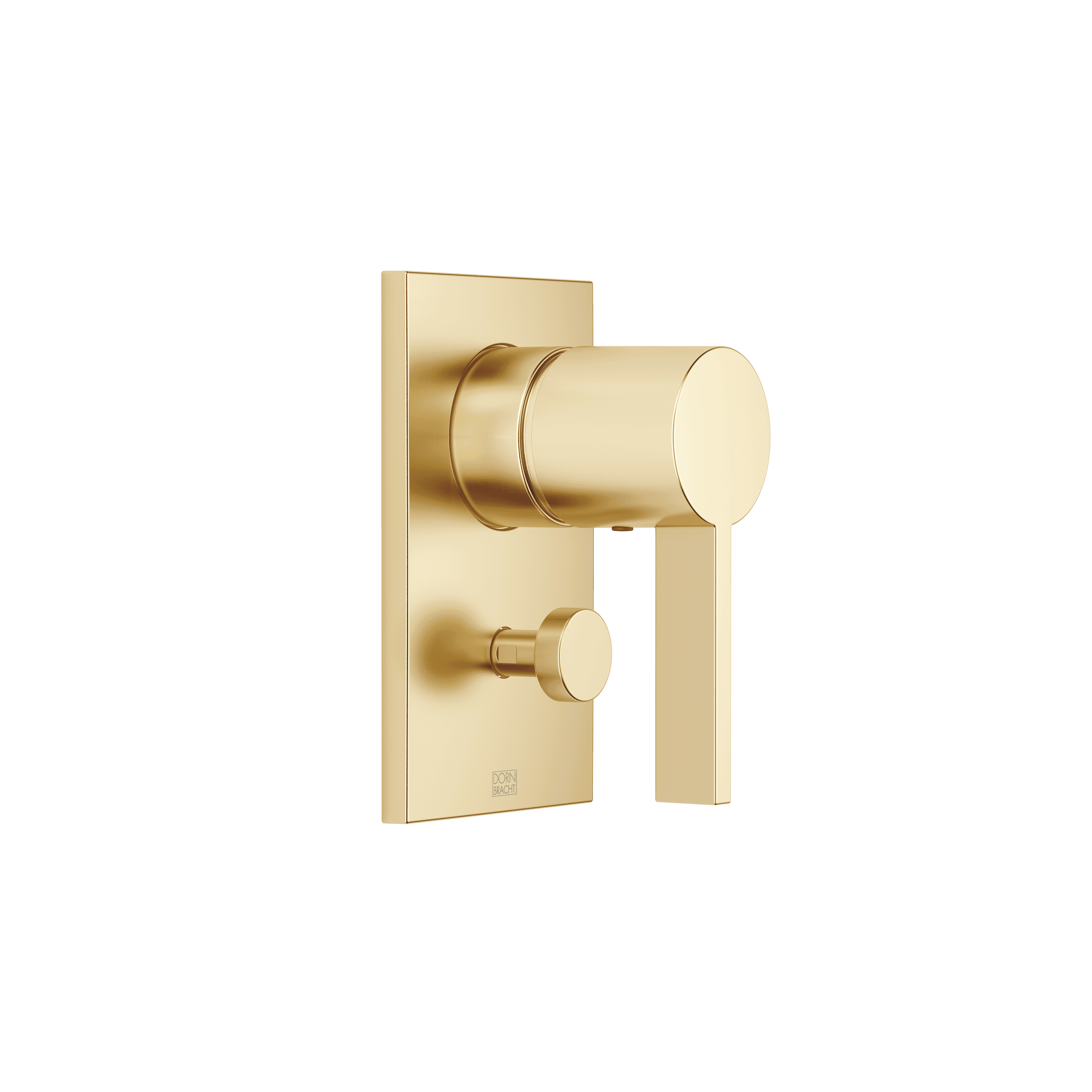 Concealed single-lever mixer with diverter in Brushed Durabrass (23kt Gold)