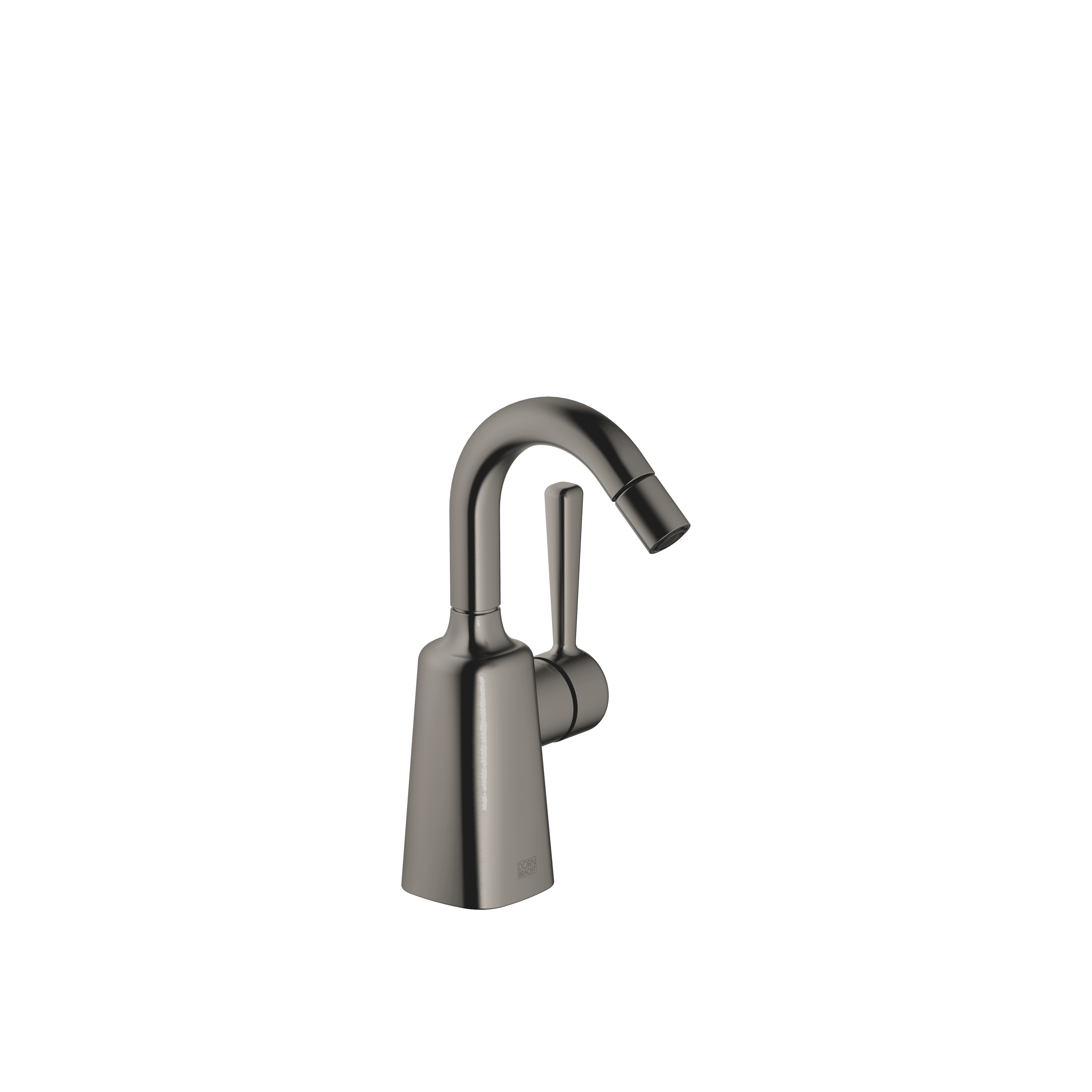 COYA Single-lever bidet mixer with pop-up waste in Brushed Dark Platinum