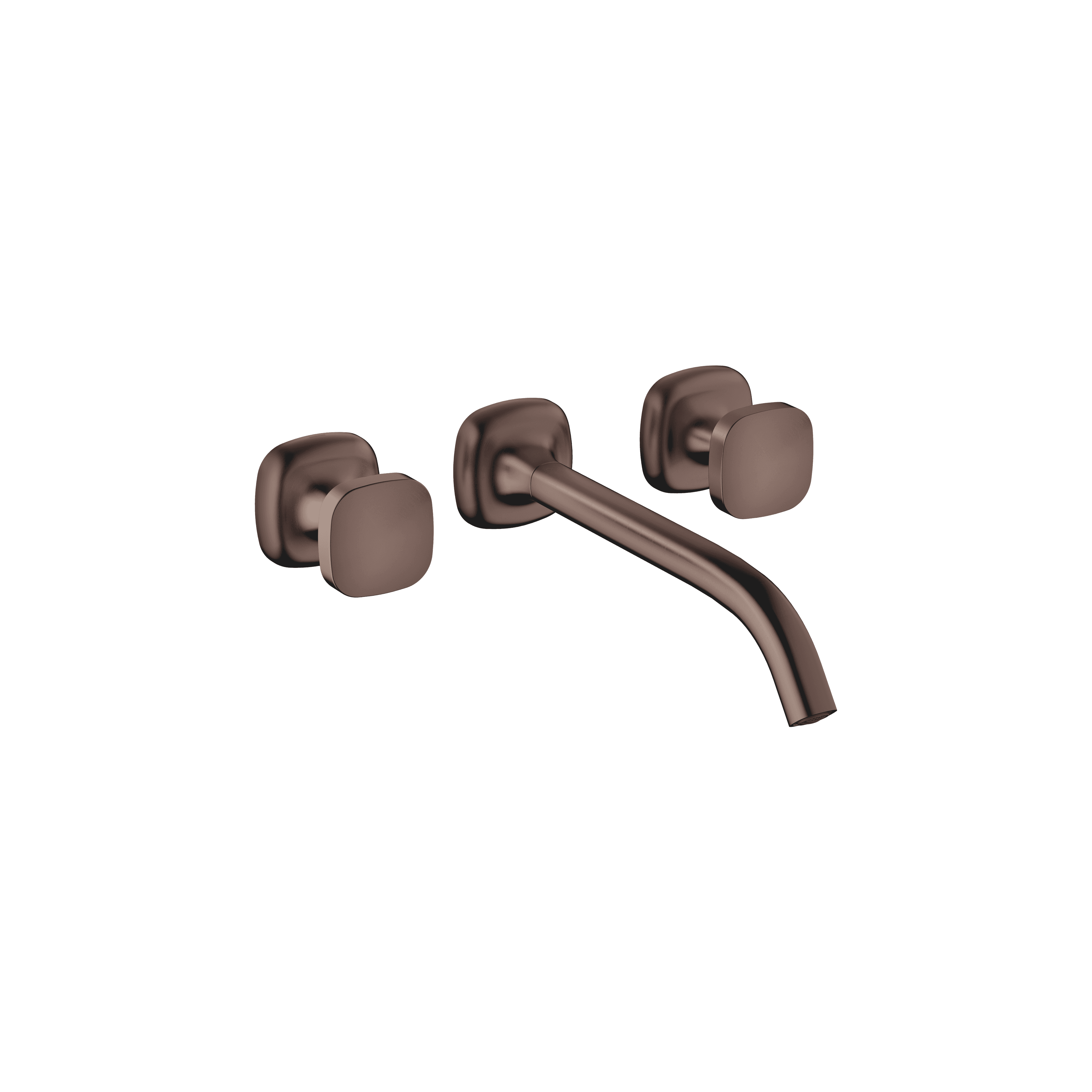 COYA Wall-mounted basin mixer without pop-up waste in Brushed Dark Bronze (PVD)