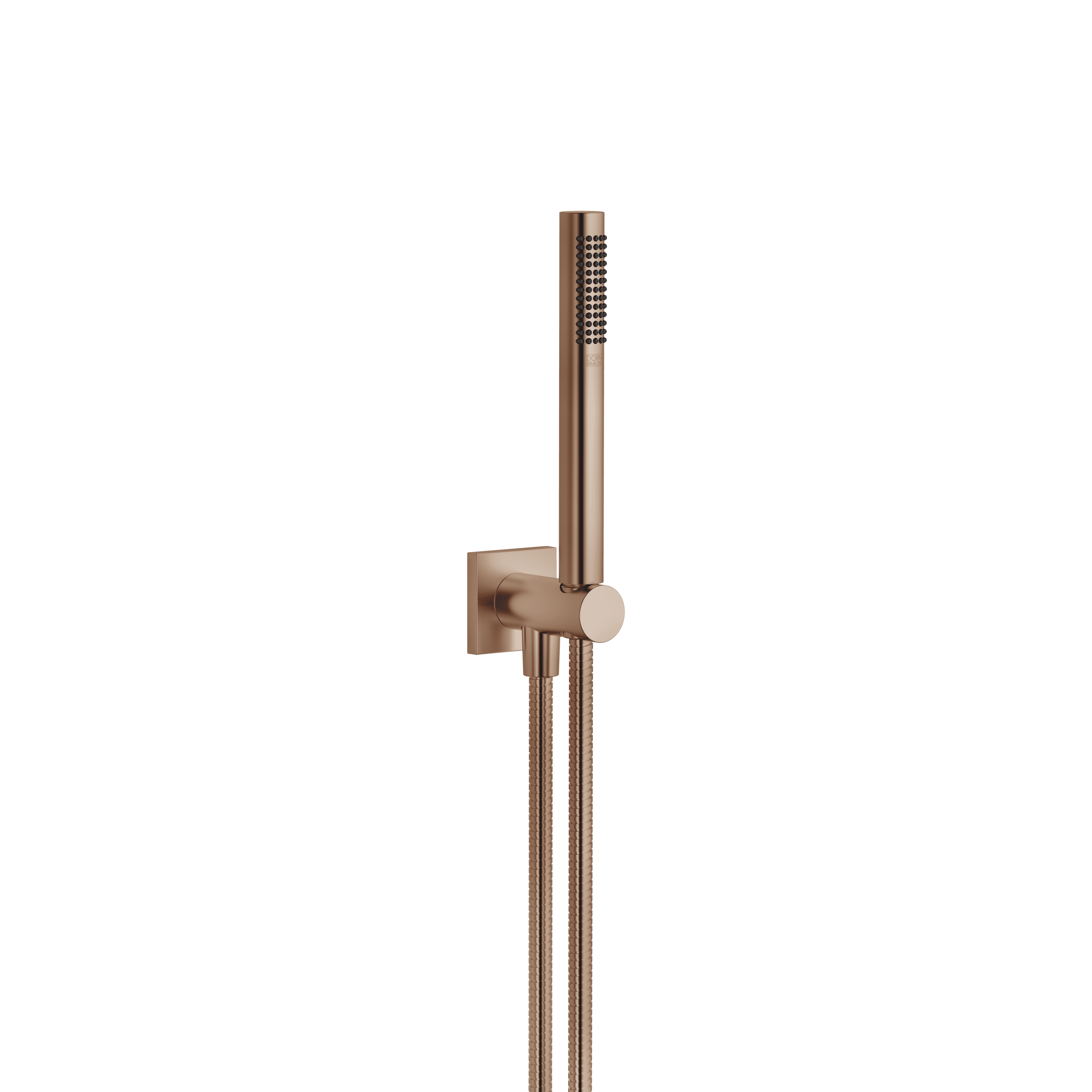 Hand shower set with integrated shower holder FlowReduce in Brushed Bronze (PVD)