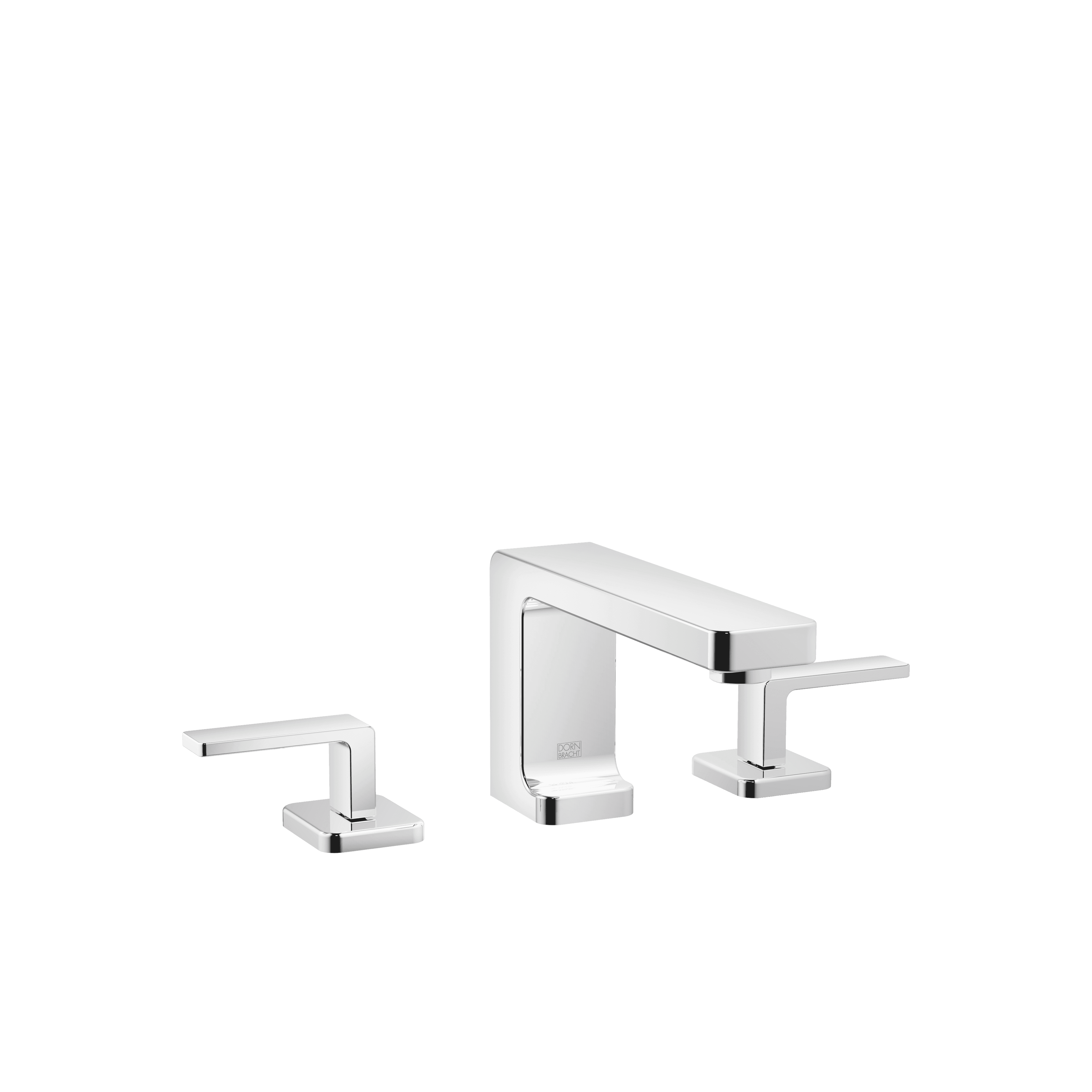 LULU Three-hole basin mixer with pop-up waste in Chrome